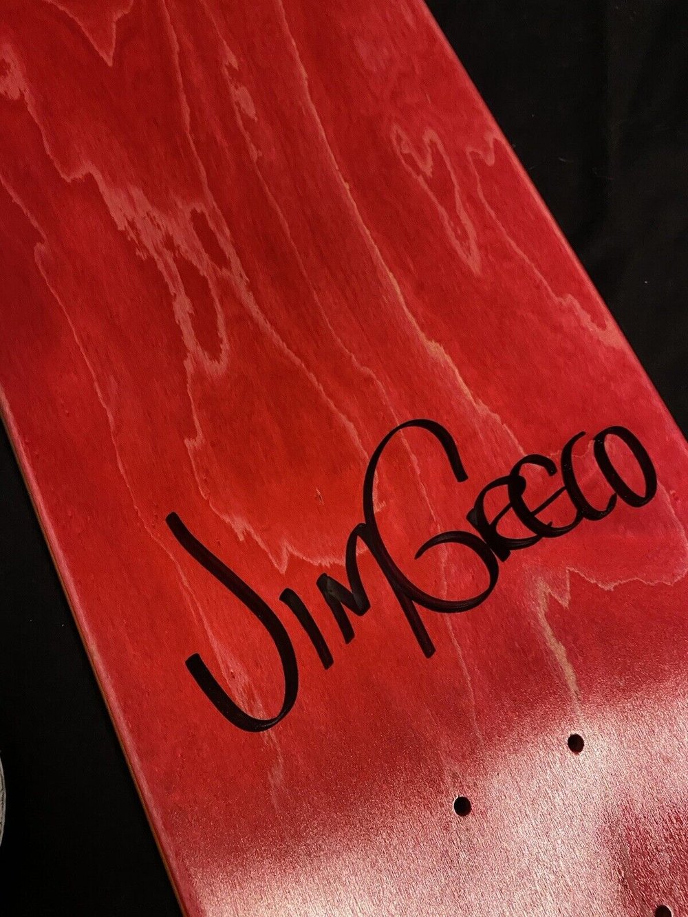 Signed Jim Greco Hammers Freddy Krueger Bloody Autographed Skateboard Deck