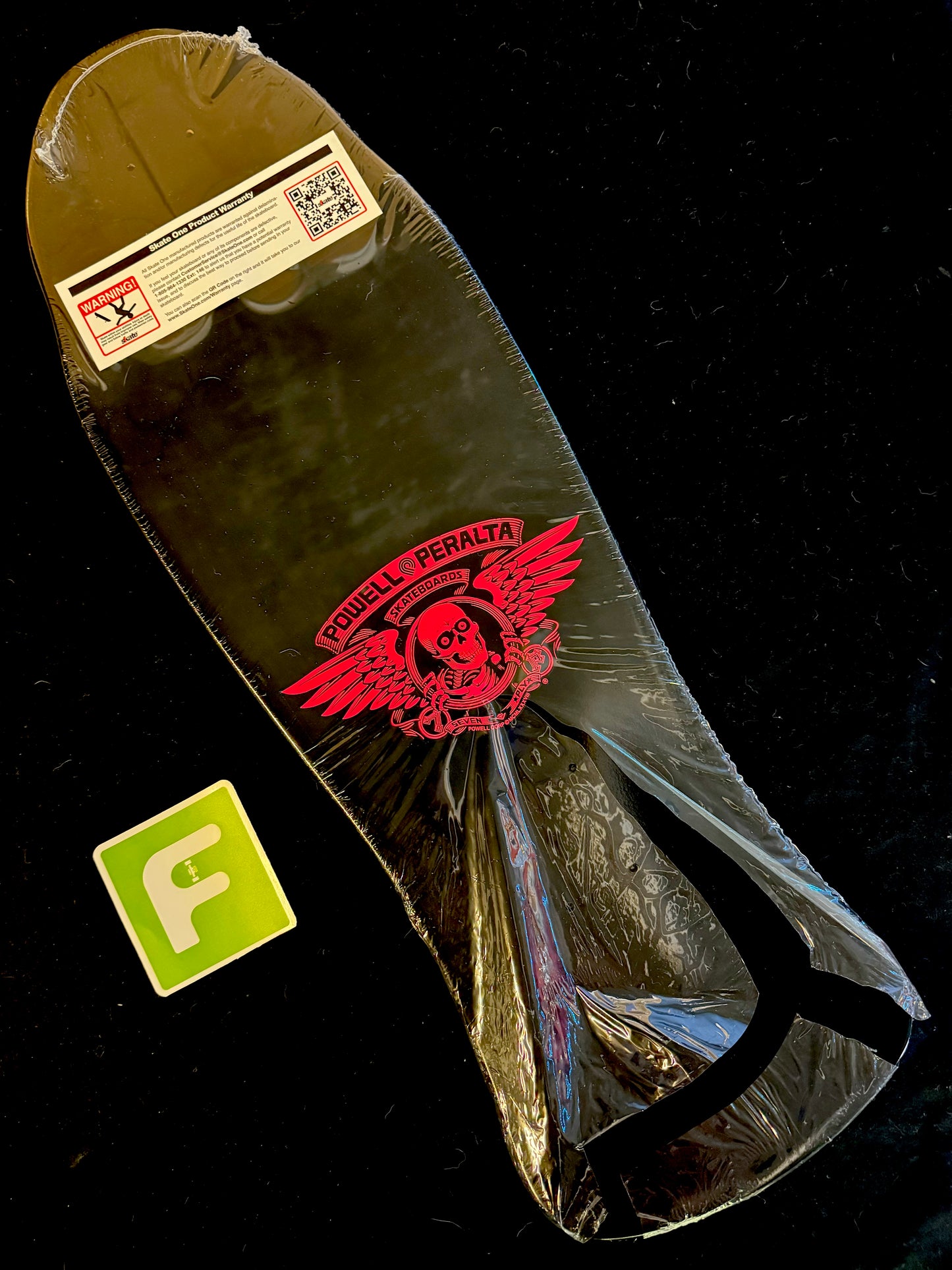 Signed Steve Caballero Autographed Skateboard Deck Powell Peralta Black Bats Dragon
