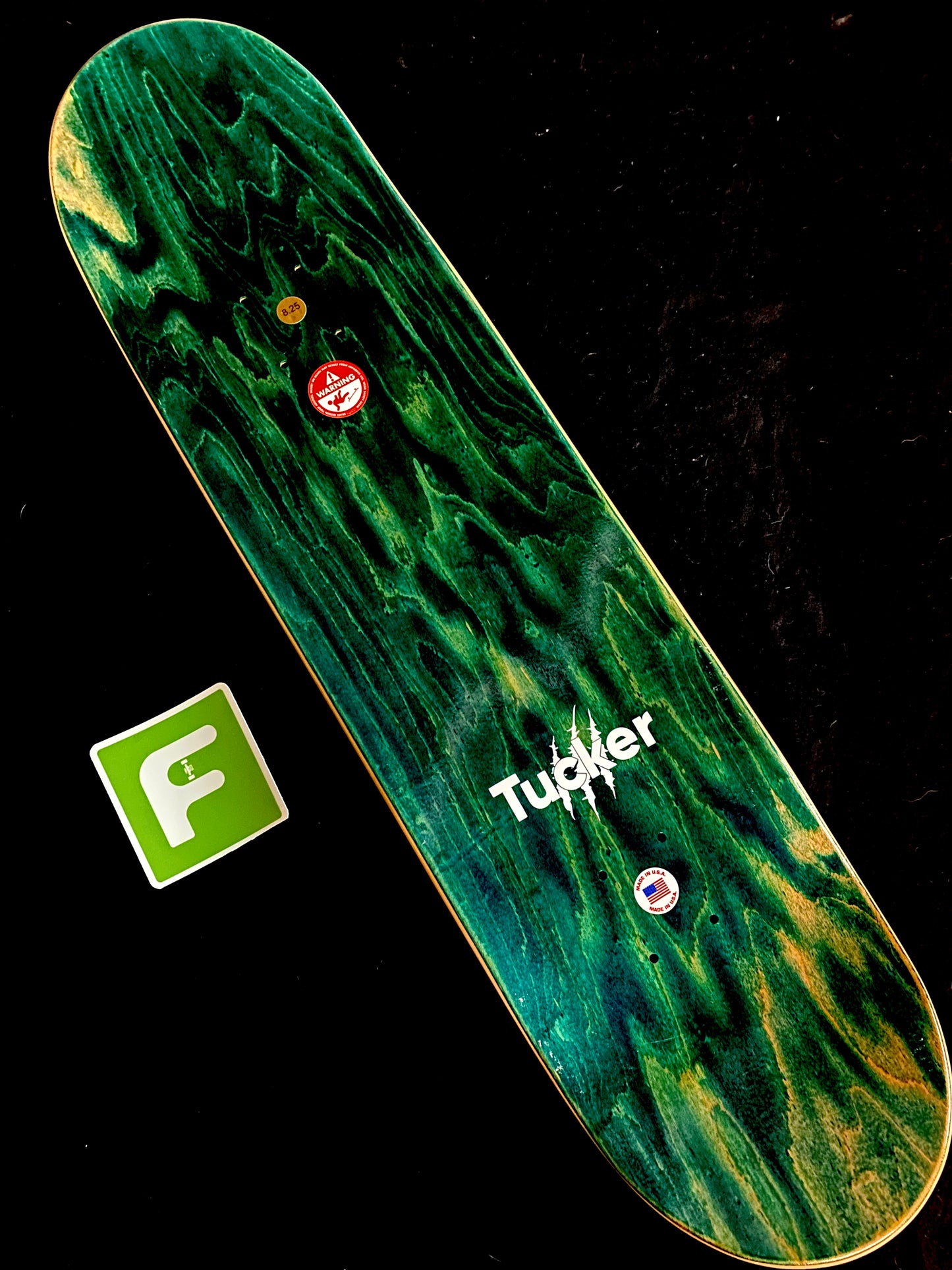 Signed Nick Tucker We Are Wolves Autographed Skateboard Deck Holographic White