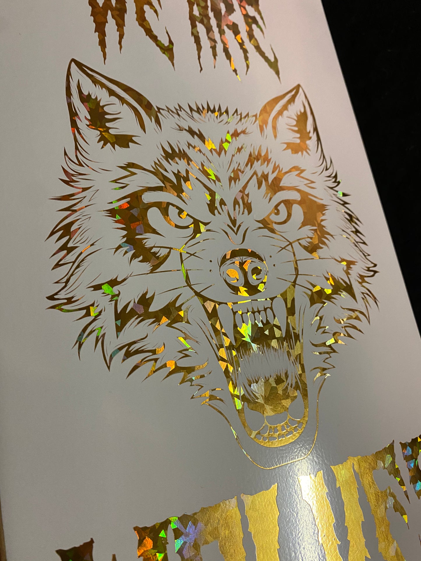 Signed Nick Tucker We Are Wolves Autographed Skateboard Deck Holographic White