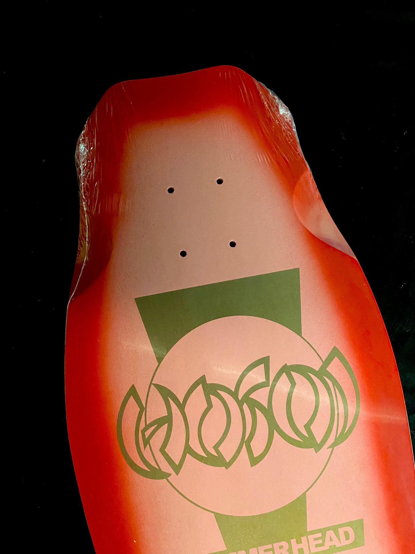 Signed Christian Hosoi Hammerhead Autographed Skateboard Deck Pink Gold Speckled