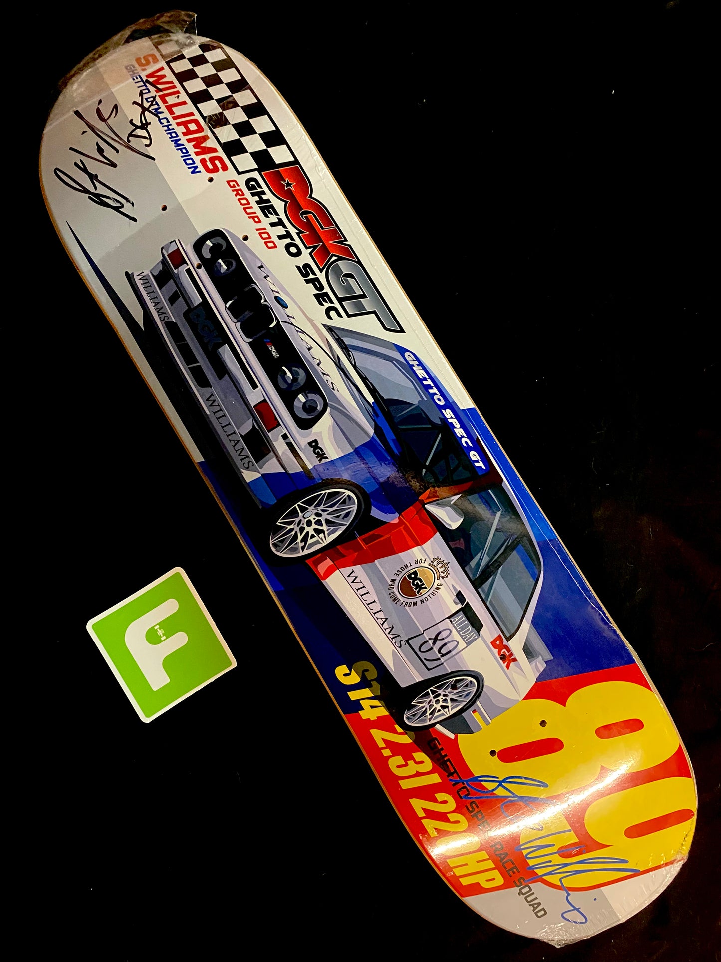 Signed Stevie Williams Autographed Skateboard Deck DGK Dirty Ghetto Kids GT Car