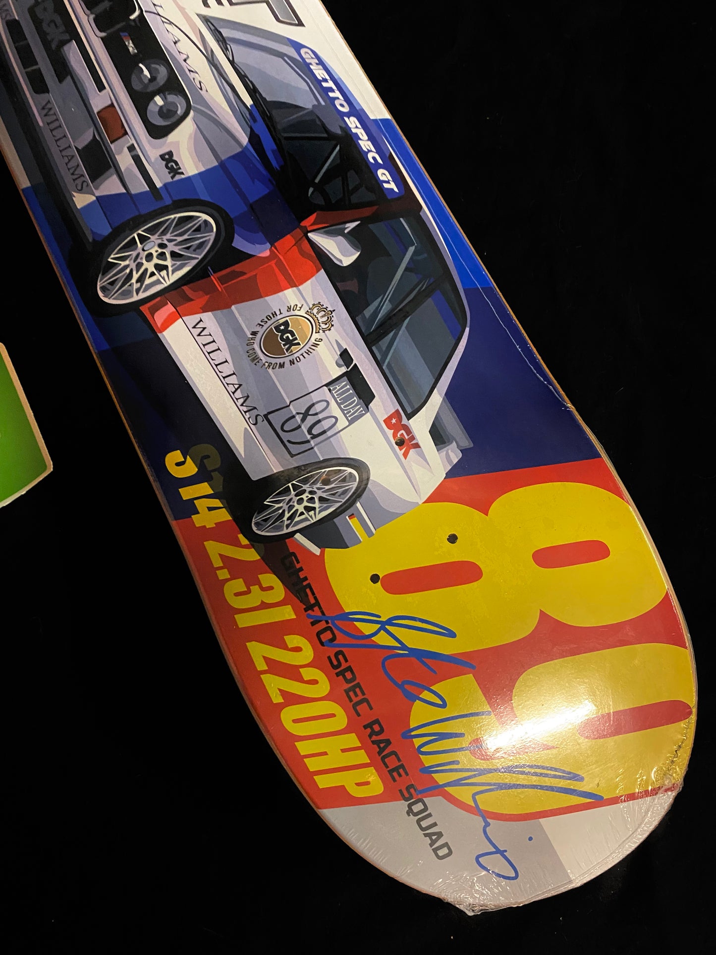 Signed Stevie Williams Autographed Skateboard Deck DGK Dirty Ghetto Kids GT Car