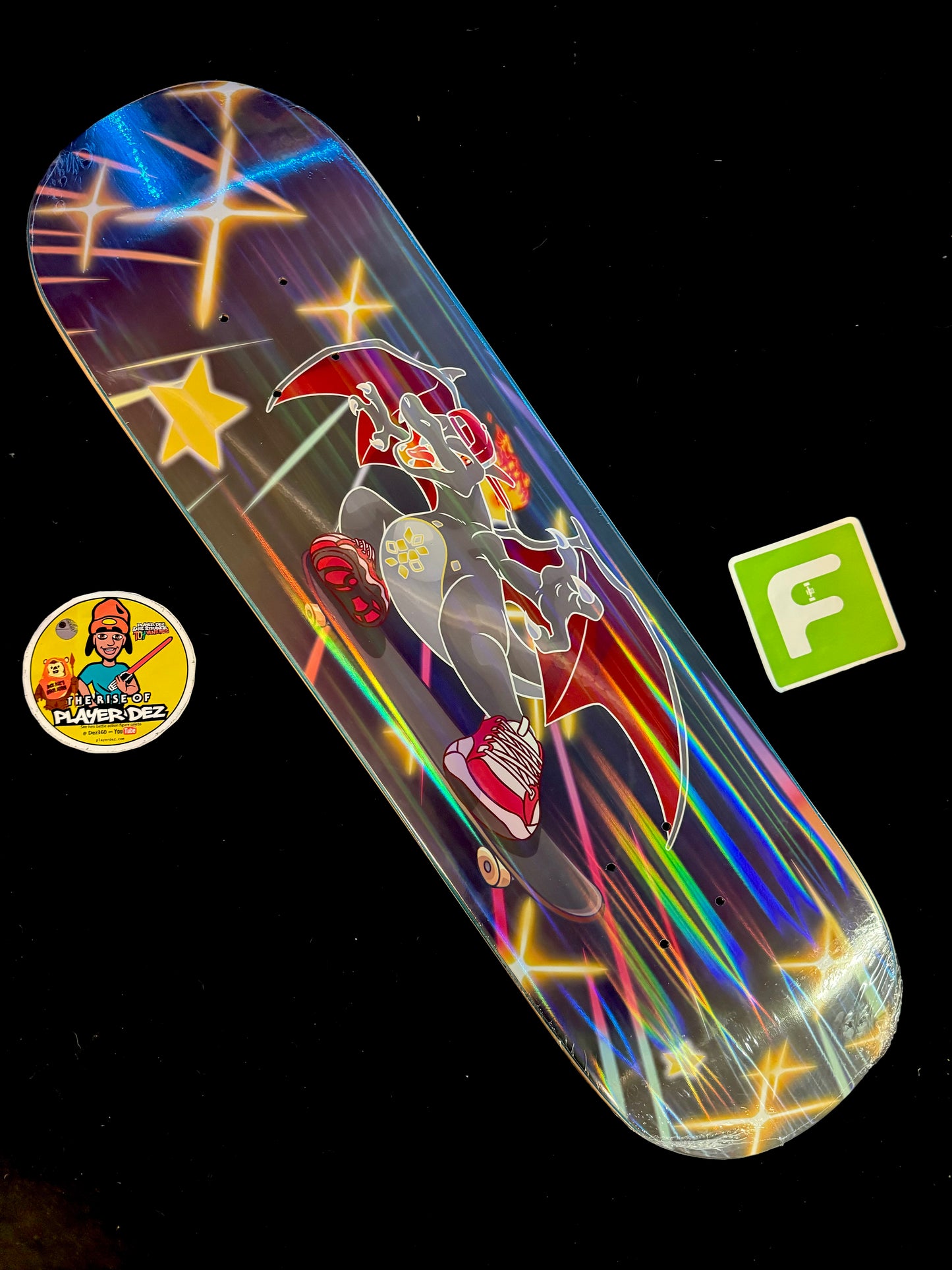 Monstars Shiny Z Parallel Holofoil Skateboard Deck