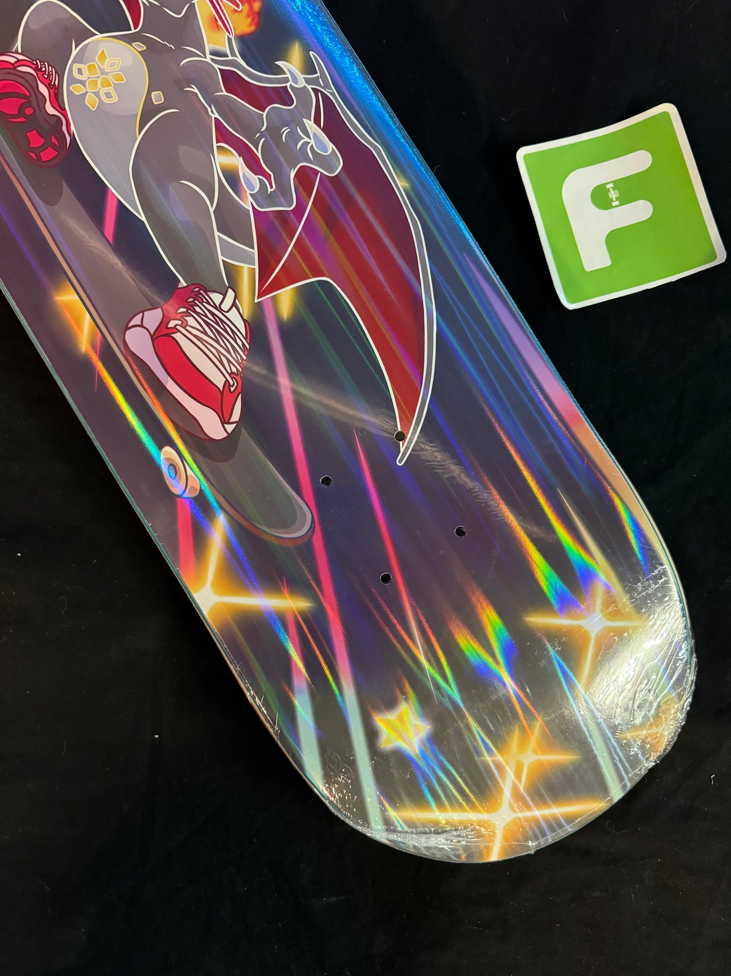 Monstars Shiny Z Parallel Holofoil Skateboard Deck