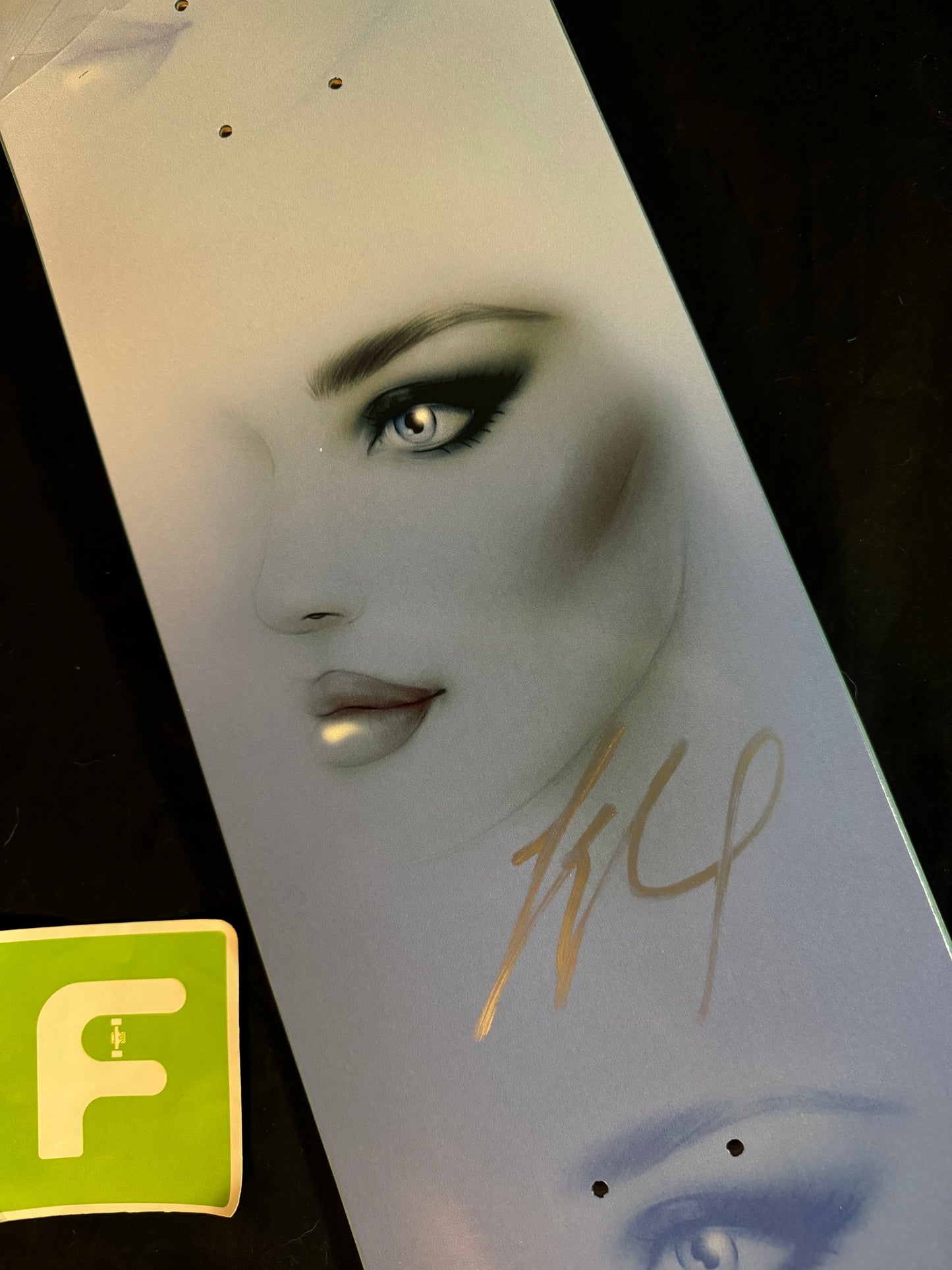 Signed Yuto Horigome Autographed Skateboard Deck Blue April Pro Model