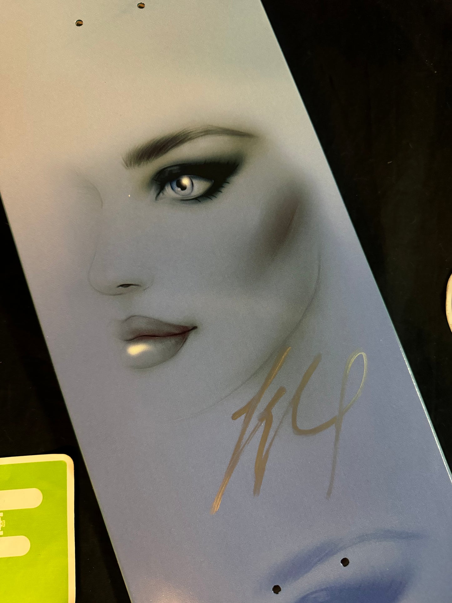 Signed Yuto Horigome Autographed Skateboard Deck Blue April Pro Model