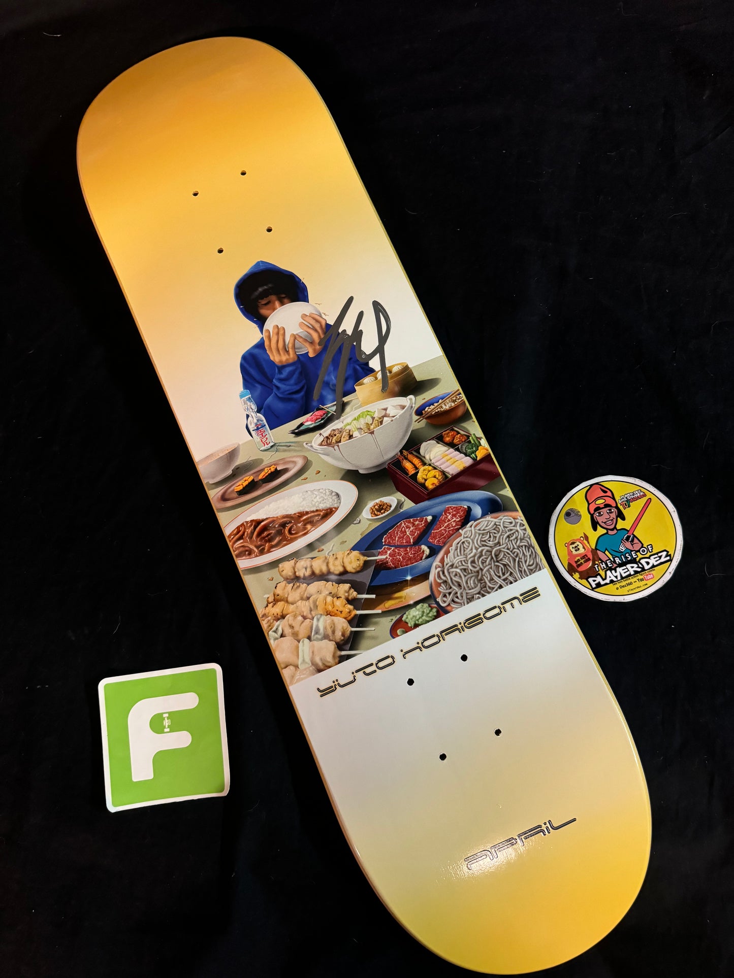 Signed Yuto Horigome Olympic April Autographed Skateboard Deck Banquet Olympic Gold