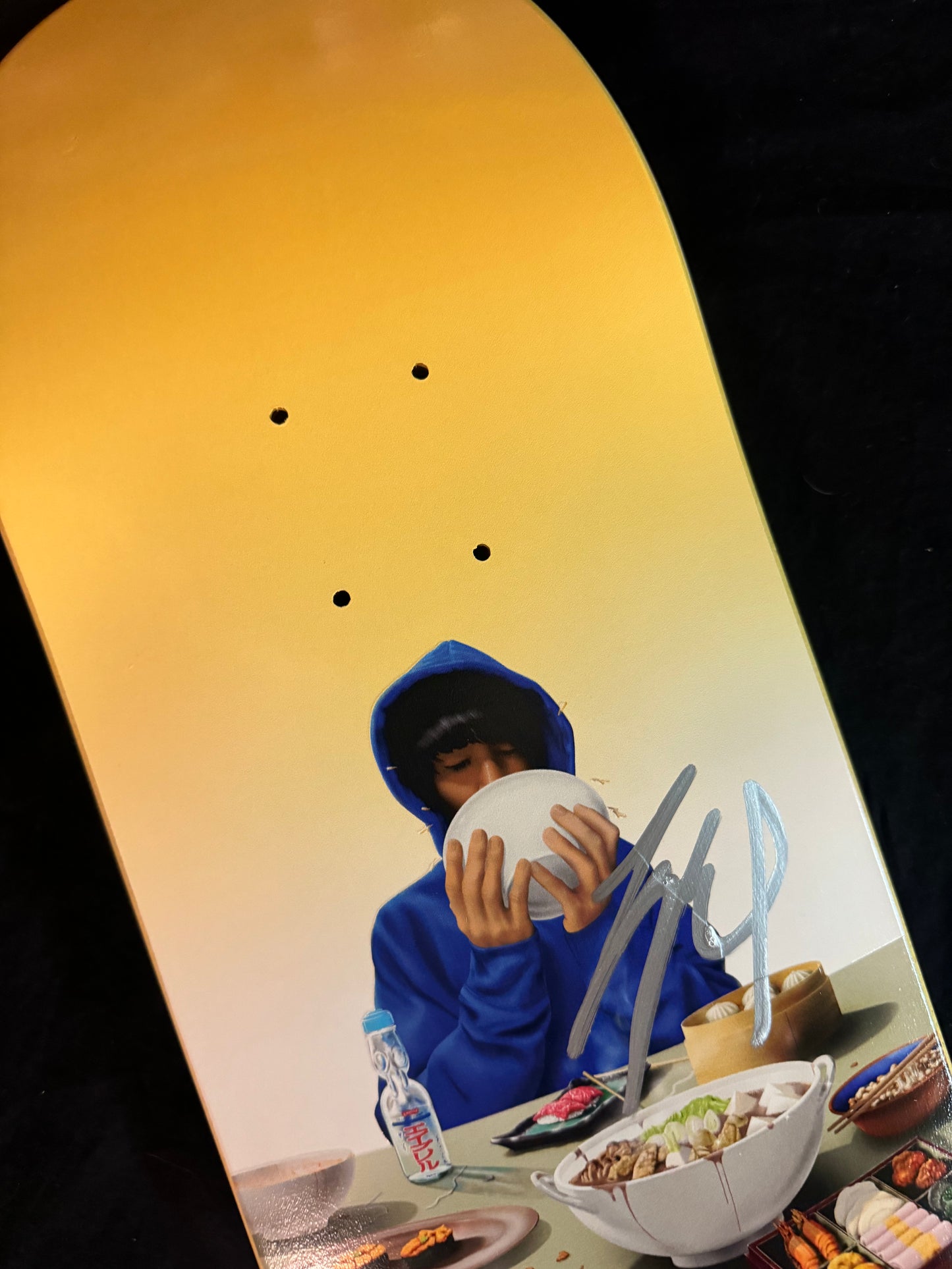 Signed Yuto Horigome Olympic April Autographed Skateboard Deck Banquet Olympic Gold