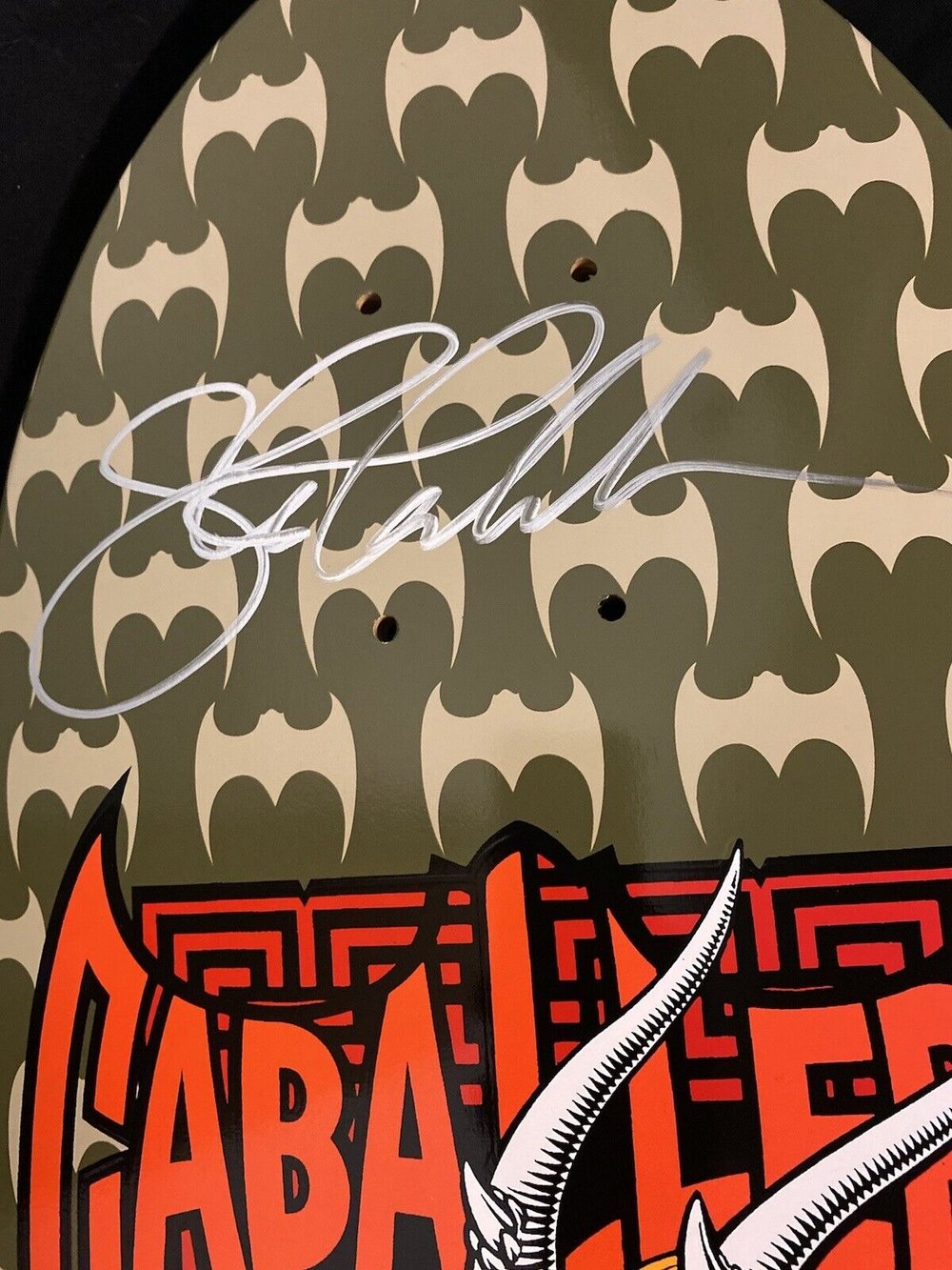 Signed Steve Caballero Powell Peralta Bones Brigade Series 13 Autographed Skateboard Deck