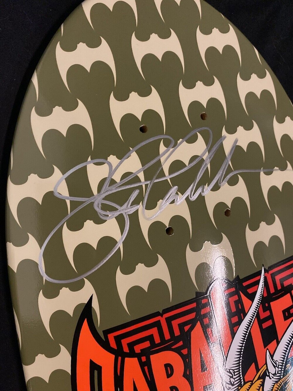 Signed Steve Caballero Powell Peralta Bones Brigade Series 13 Autographed Skateboard Deck