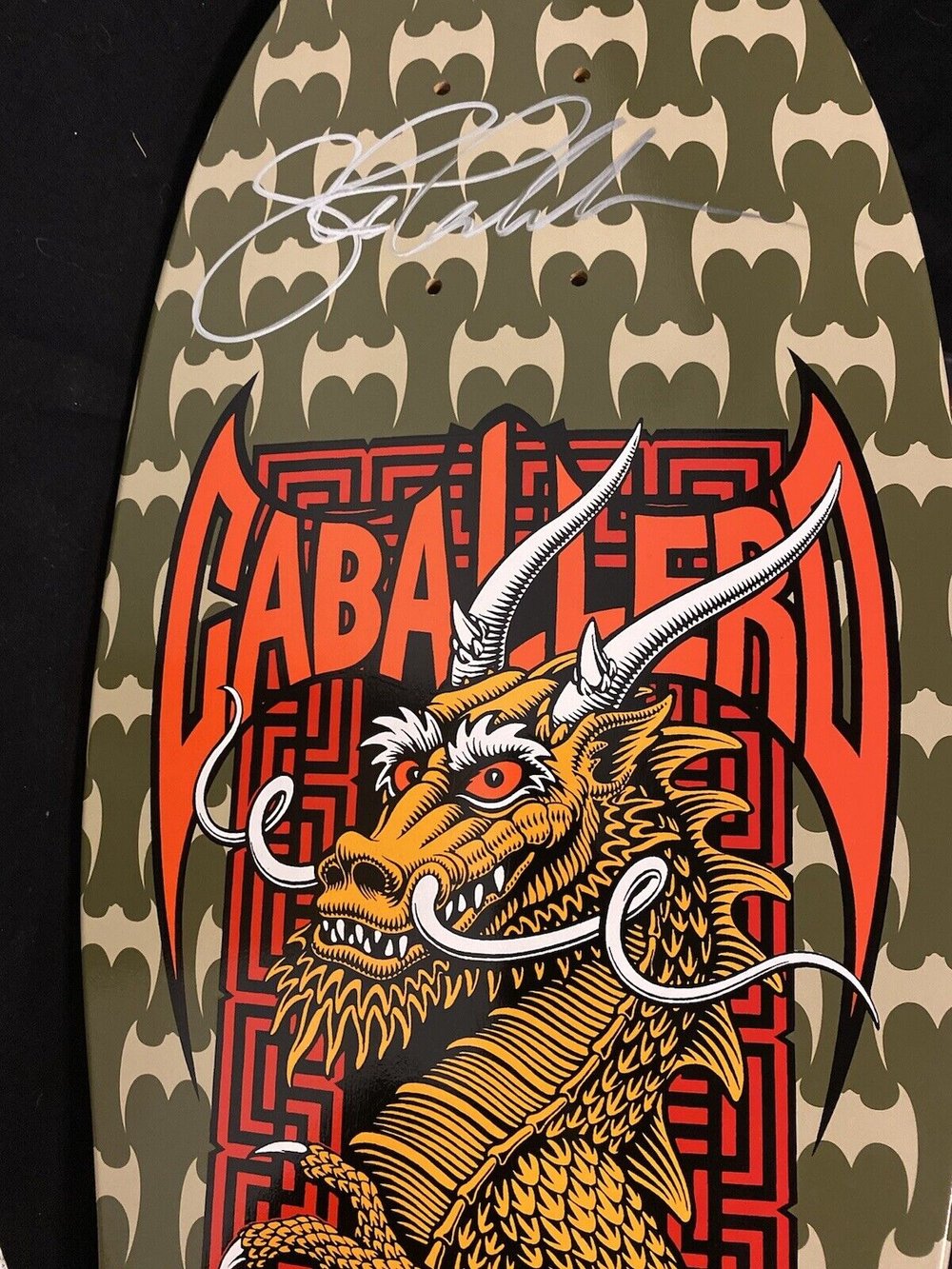 Signed Steve Caballero Powell Peralta Bones Brigade Series 13 Autographed Skateboard Deck