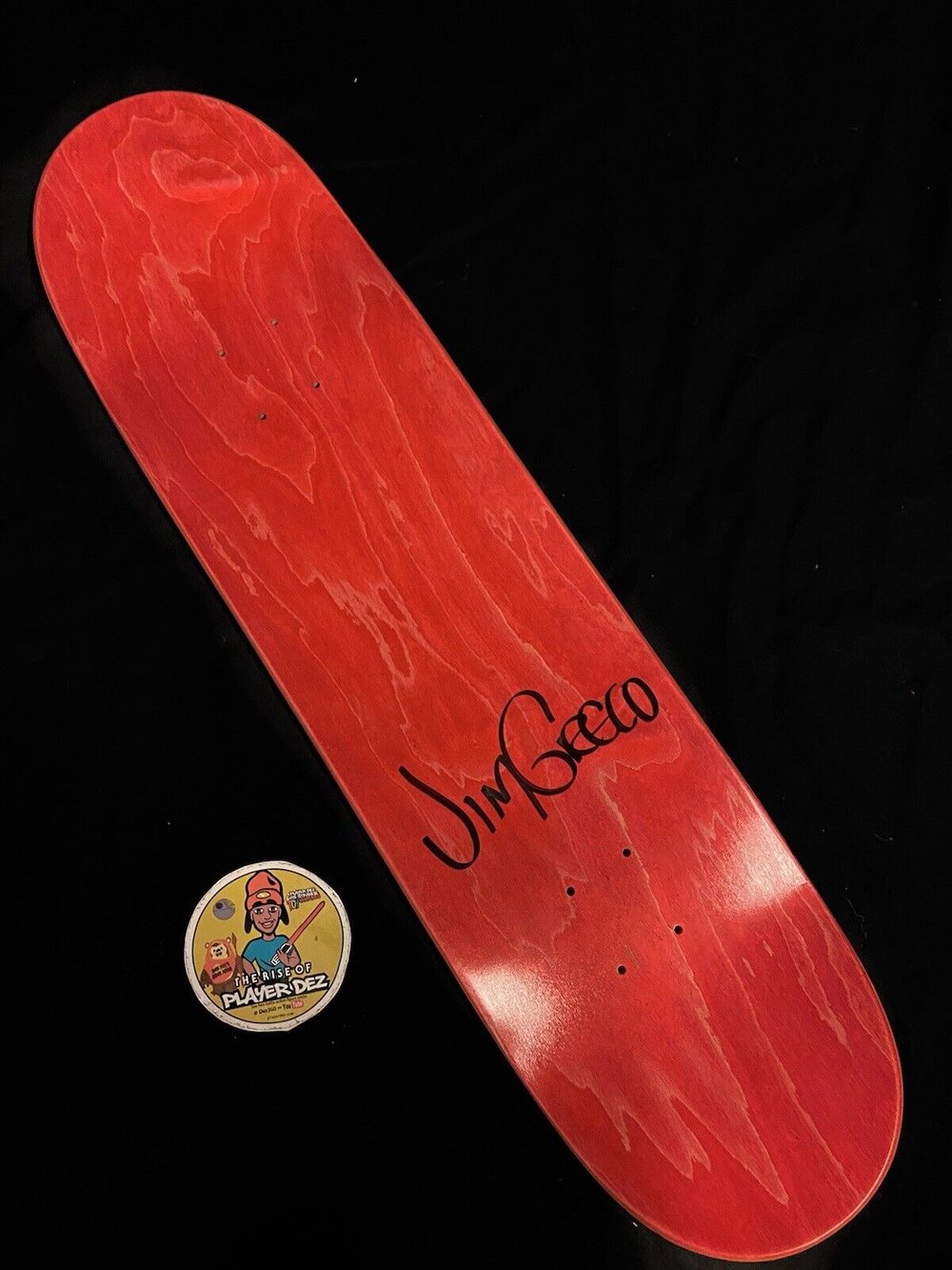 Signed Jim Greco Hammers Freddy Krueger Bloody Autographed Skateboard Deck
