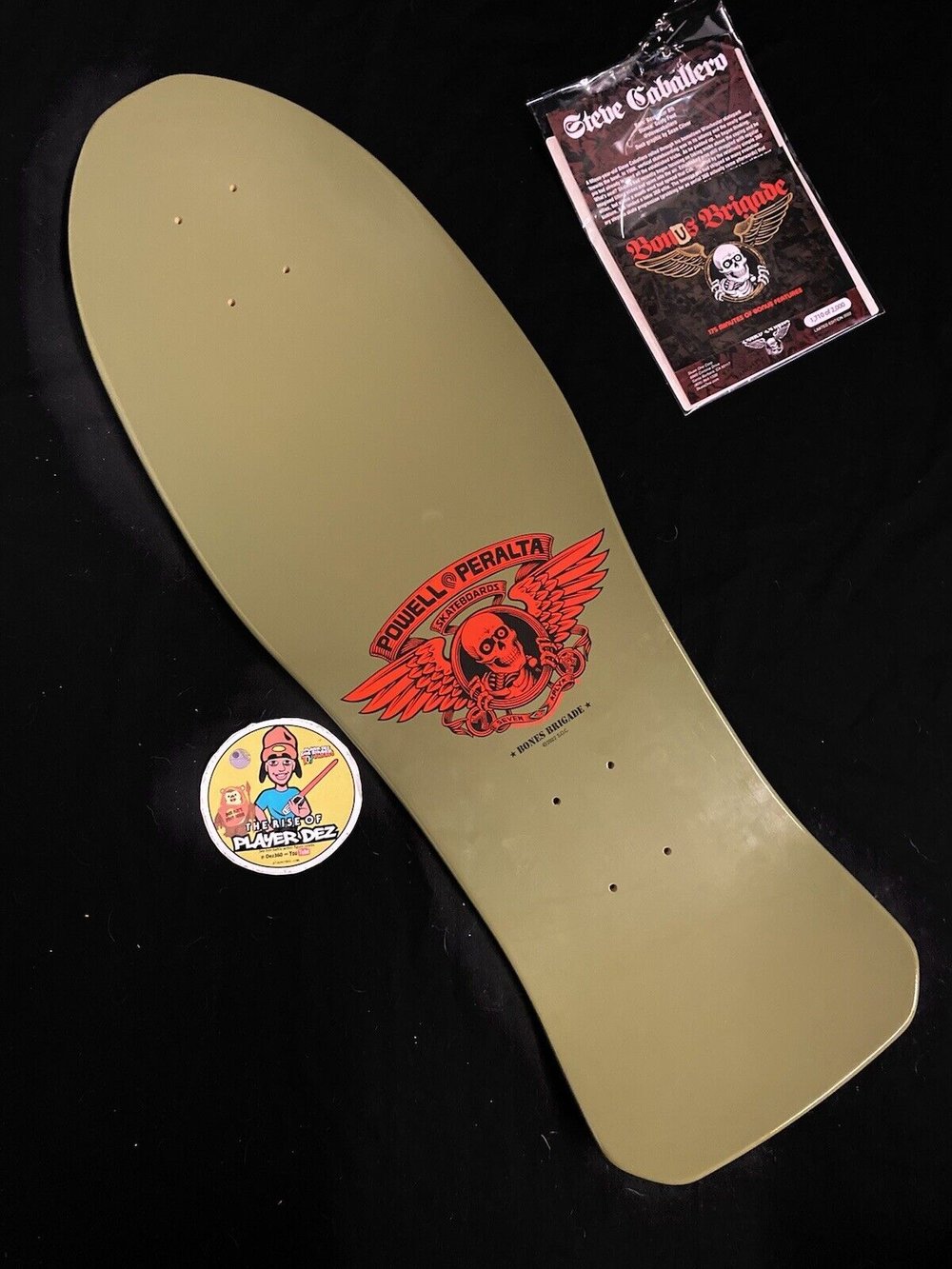 Signed Steve Caballero Powell Peralta Bones Brigade Series 13 Autographed Skateboard Deck