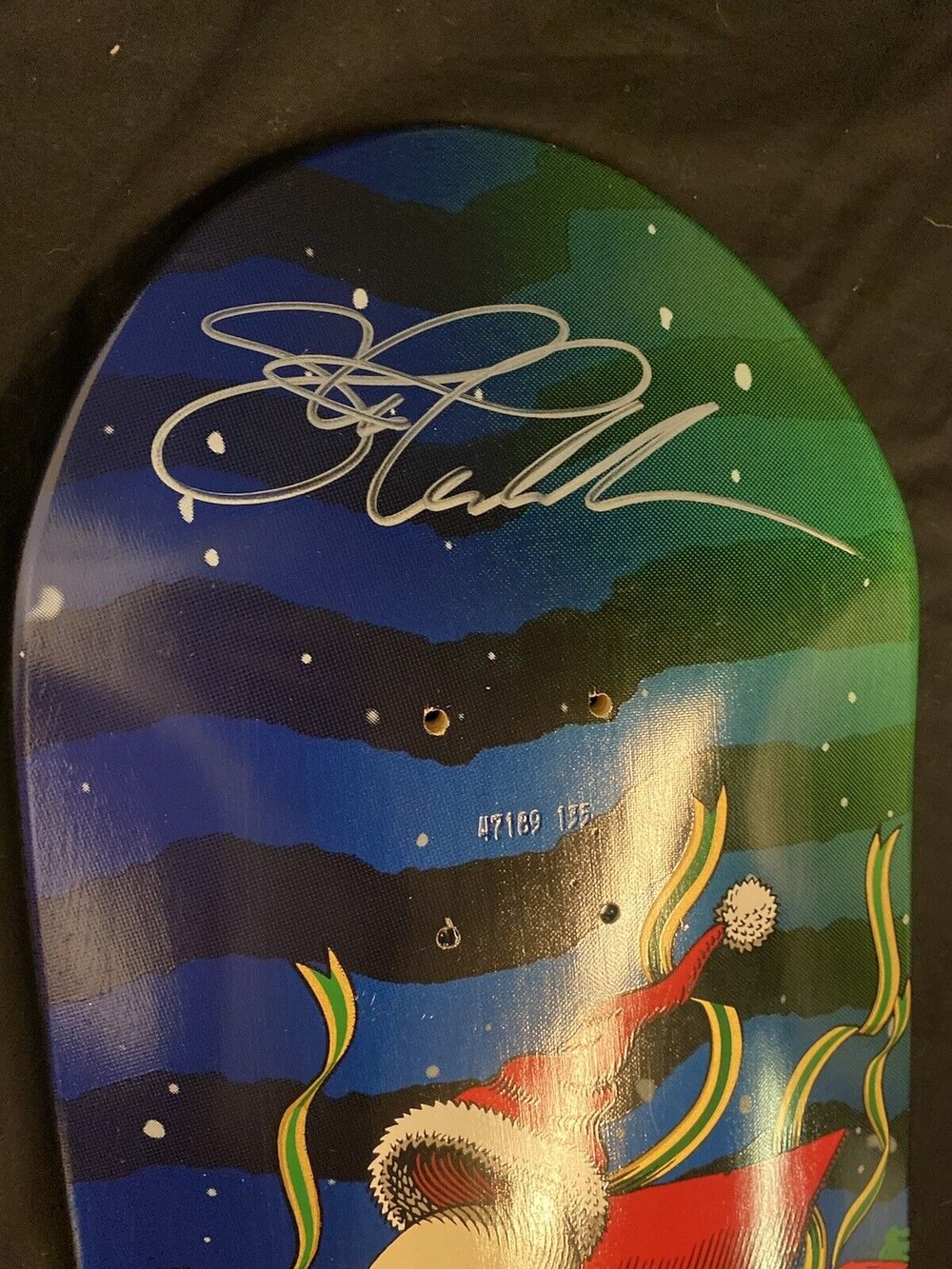 Signed Steve Caballero Holiday Ripper Powell Peralta Autographed Skateboard Deck 2015