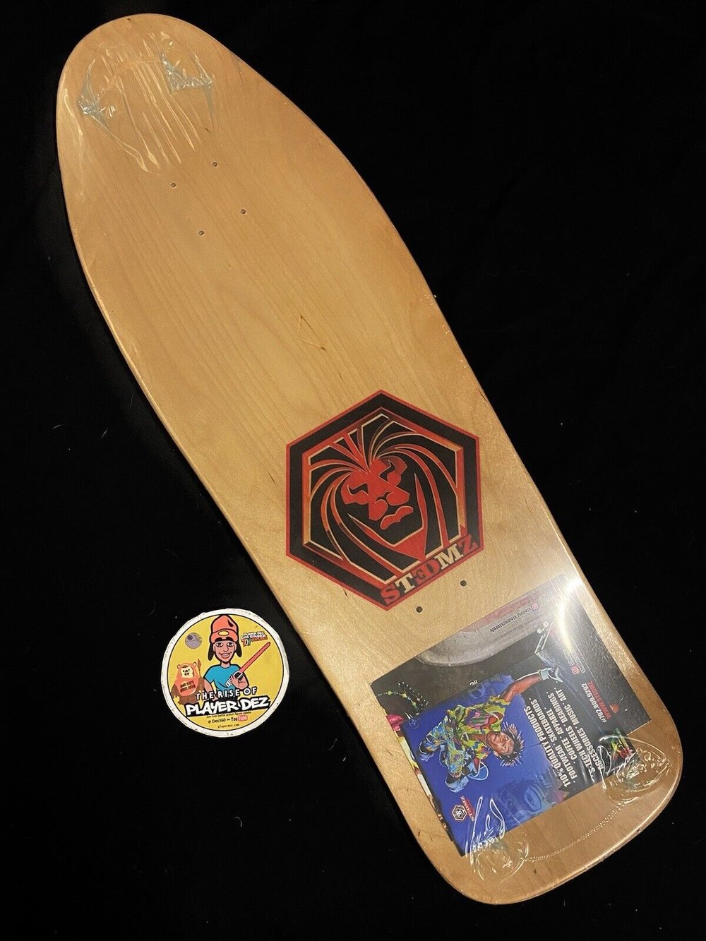 Signed Steve Steadham Ace Of Spades Shaped Autographed Skateboard Deck Powell #1