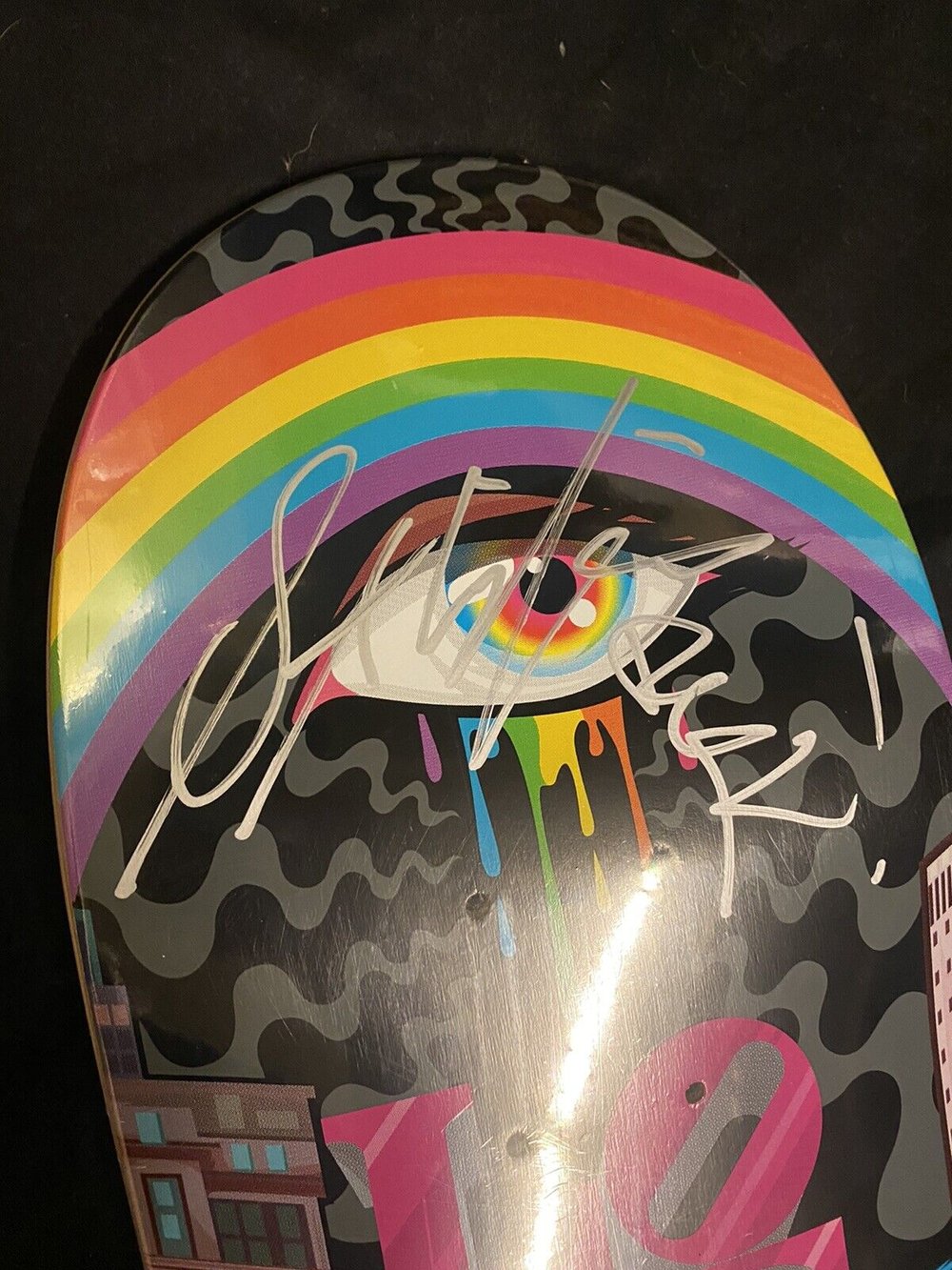 Signed Stevie Williams DGK Love Rainbow Autographed Skateboard Deck Dirty Ghetto Kids