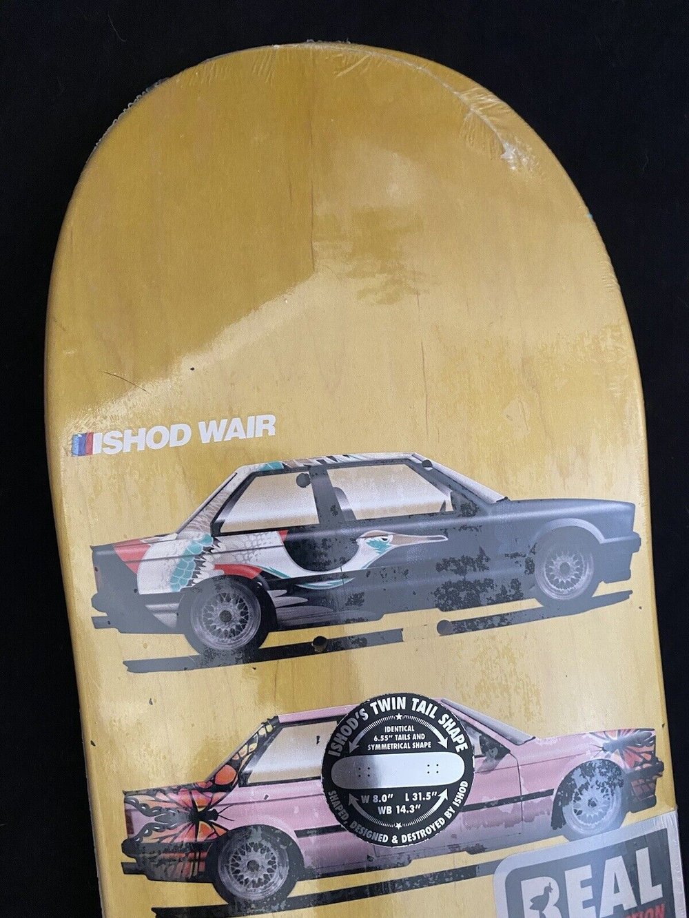 Signed Ishod Wair Pro Model Customs Cars Real Autographed Skateboard Deck