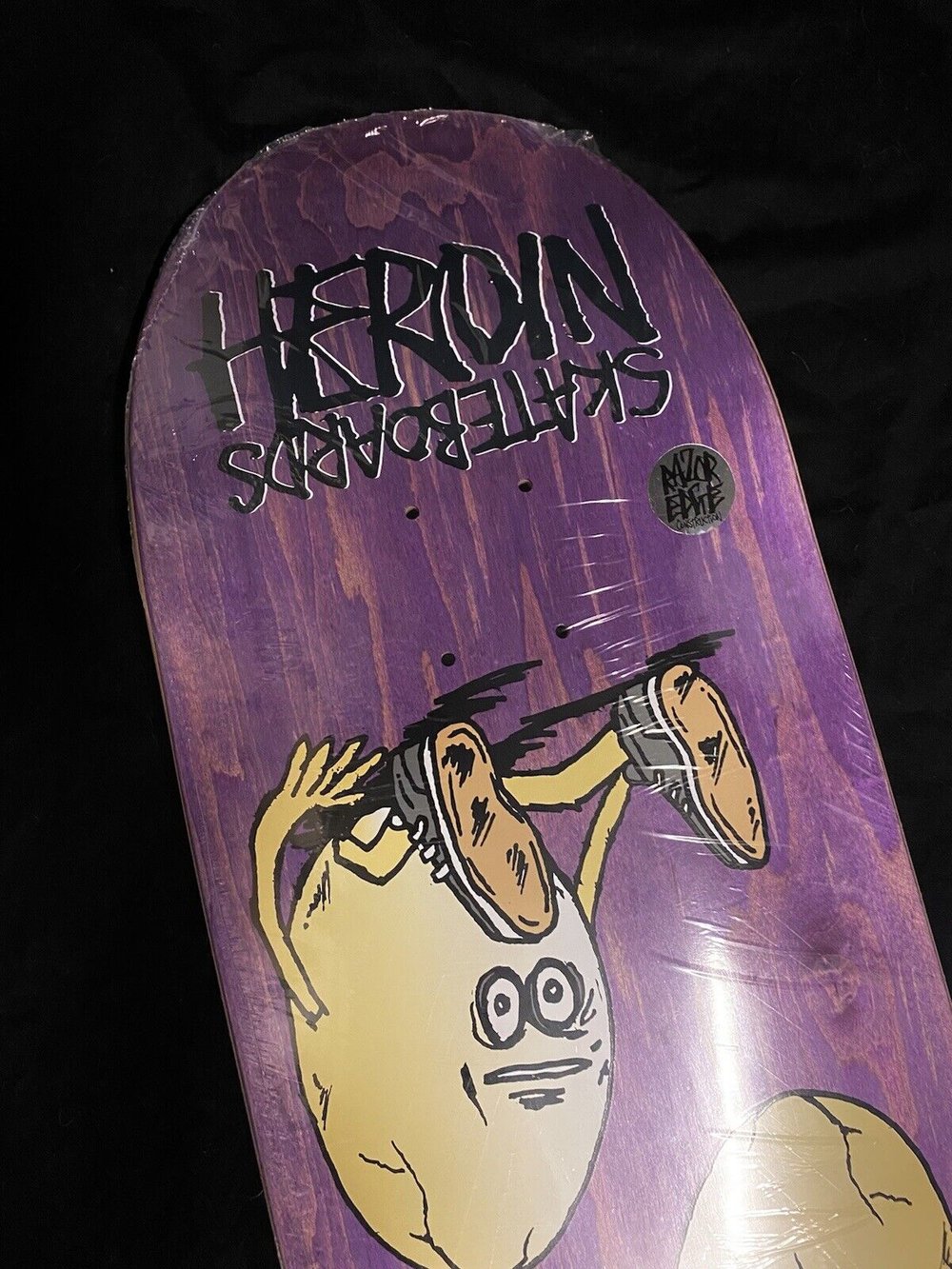 Signed FOS 2021 Heroin Symmetrical Egg Autographed Skateboard Deck 9.75 Mark Foster