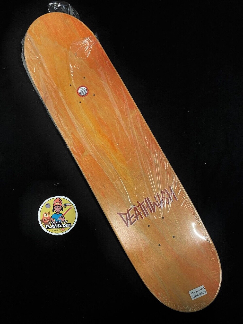 Signed Jamie Foy Deathwish Autographed Skateboard Deck Pink Teal Gang Name Credo
