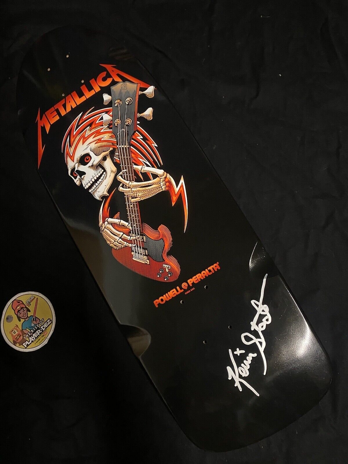 Signed Kevin Staab Powell Peralta Metallica Autographed Skateboard Deck