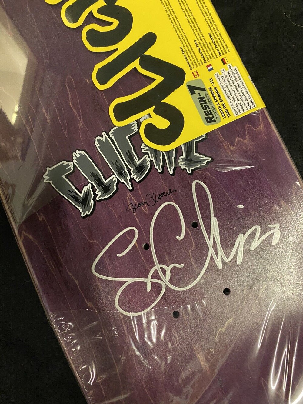 Signed Sean Cliver Master Of Puppets Cliche Autographed Skateboard Deck Andrew Brophy