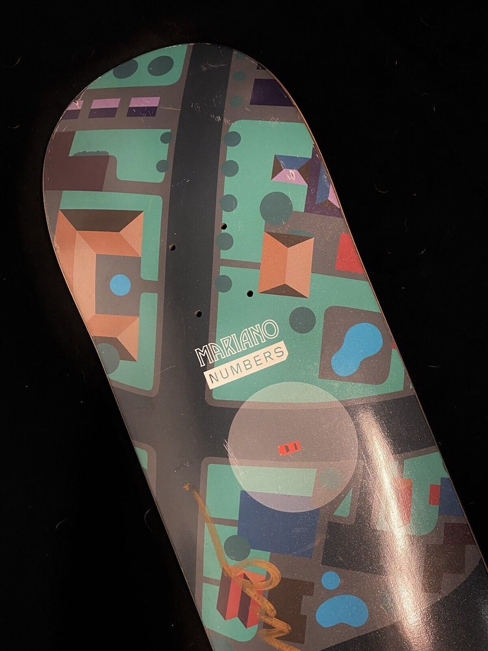 Signed Guy Mariano Numbers Autographed Skateboard Deck
