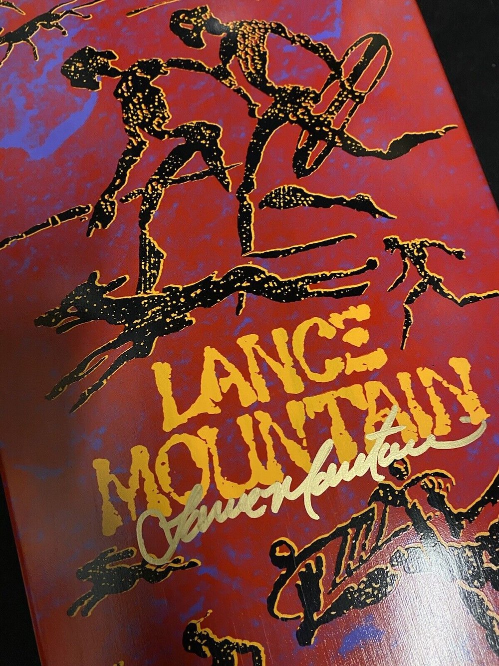 Signed Lance Mountain Autographed Skateboard Deck Bones Brigade Powell Peralta 2018