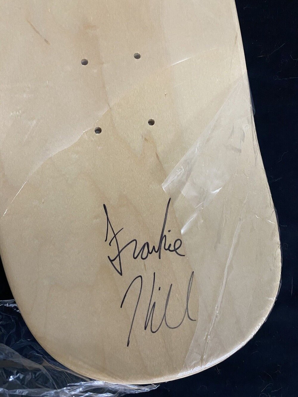 Signed Frankie Hill Double Autographed Skateboard Deck Hook Peter Pan Limited Edition