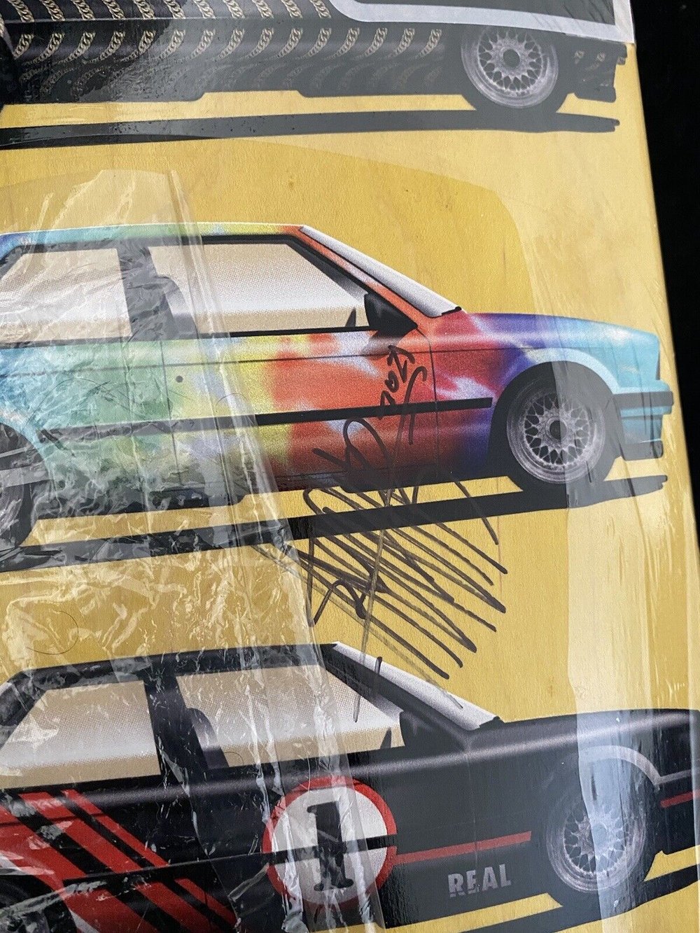 Signed Ishod Wair Pro Model Customs Cars Real Autographed Skateboard Deck