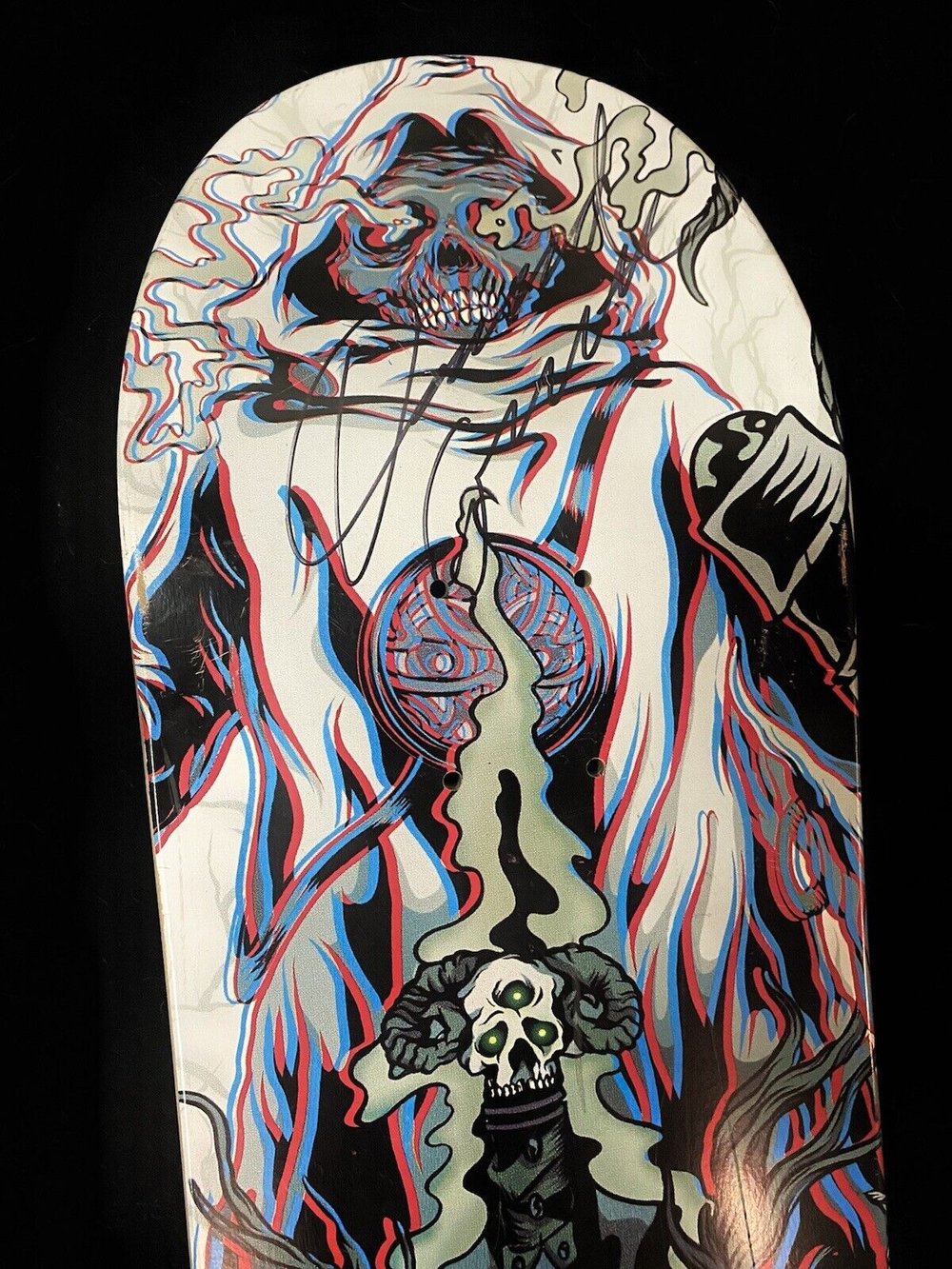 Signed David Gravette Creature Ritual 3D Autographed Skateboard Deck