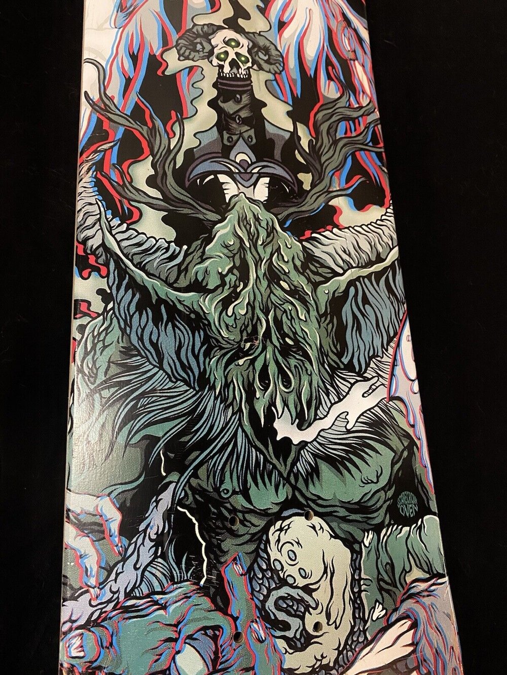 Signed David Gravette Creature Ritual 3D Autographed Skateboard Deck
