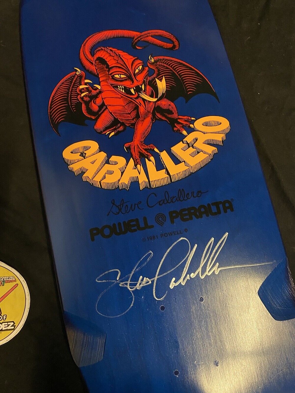 Signed Steve Caballero Powell Bones Brigade Series 1 Autographed Skateboard Deck 2012