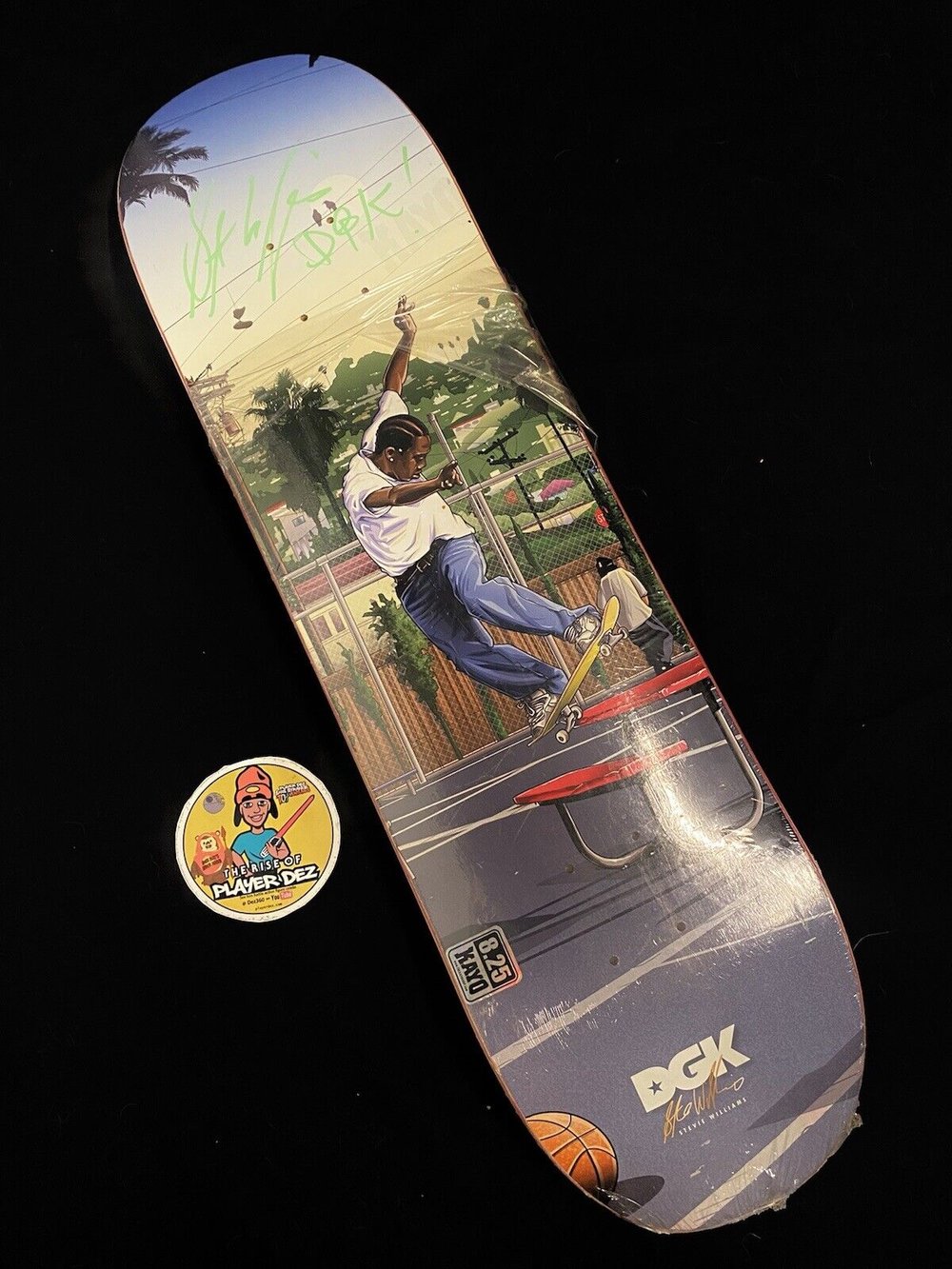 Signed Stevie Williams DGK Autographed Skateboard Deck Iconic