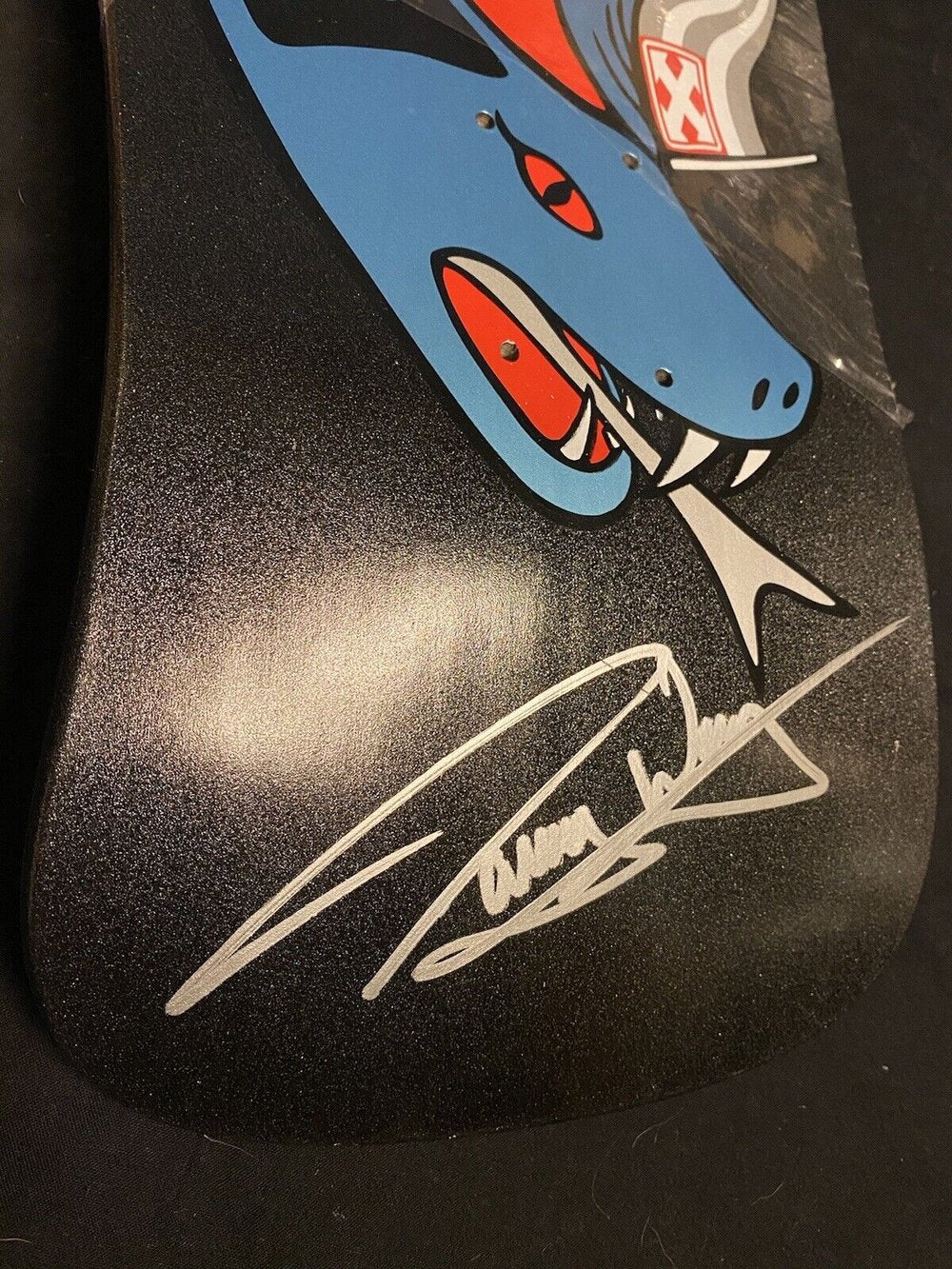 Signed Danny Way Limited Edition Autographed Skateboard Deck H Street Blackhole Shaped Black Pearl