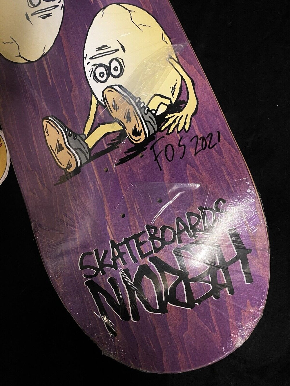 Signed FOS 2021 Heroin Symmetrical Egg Autographed Skateboard Deck 9.75 Mark Foster