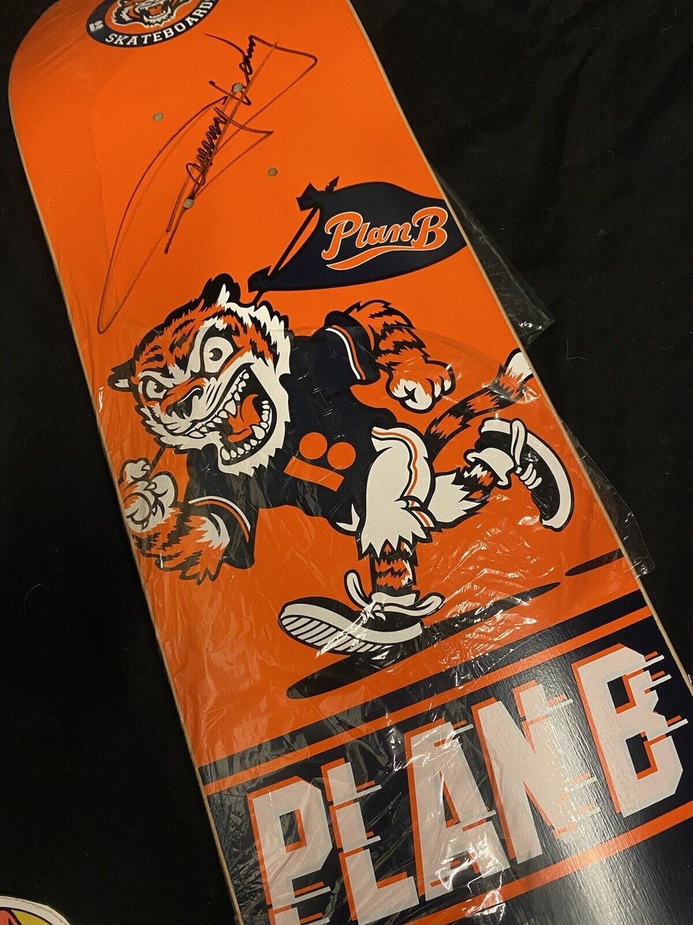 Signed Danny Way Plan B Autographed Skateboard Deck Bengal Tiger Mascot