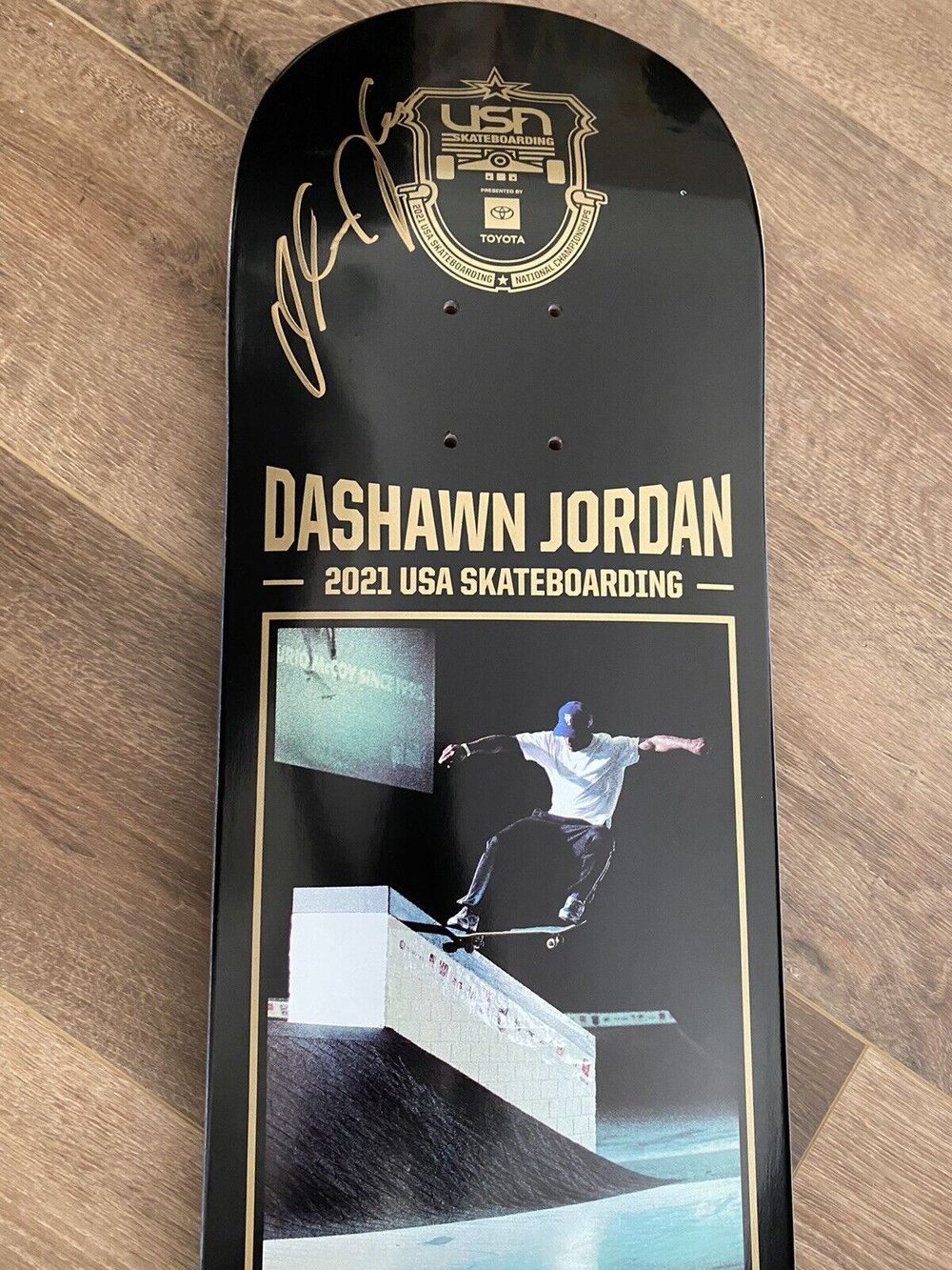 Signed Dashawn Jordan USA Autographed Skateboard Deck Berrics