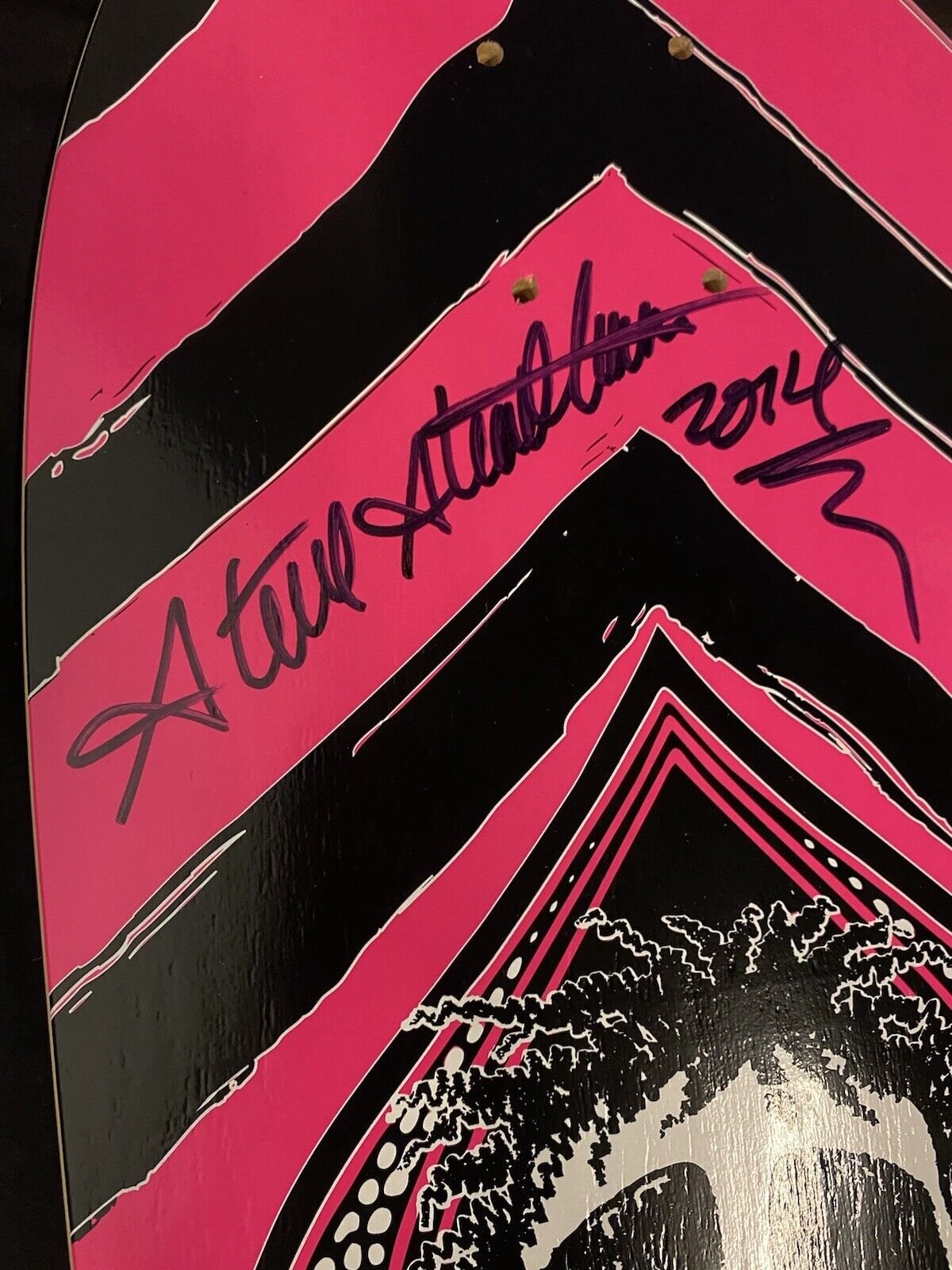 Signed Steve Steadham Stedmz Double Graphic Autographed Skateboard Deck Powell
