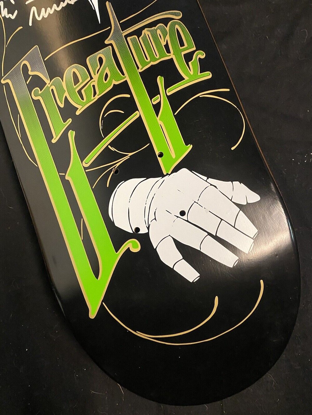 Signed Darren Navarrette Creature Autographed Skateboard Deck Invisible Man