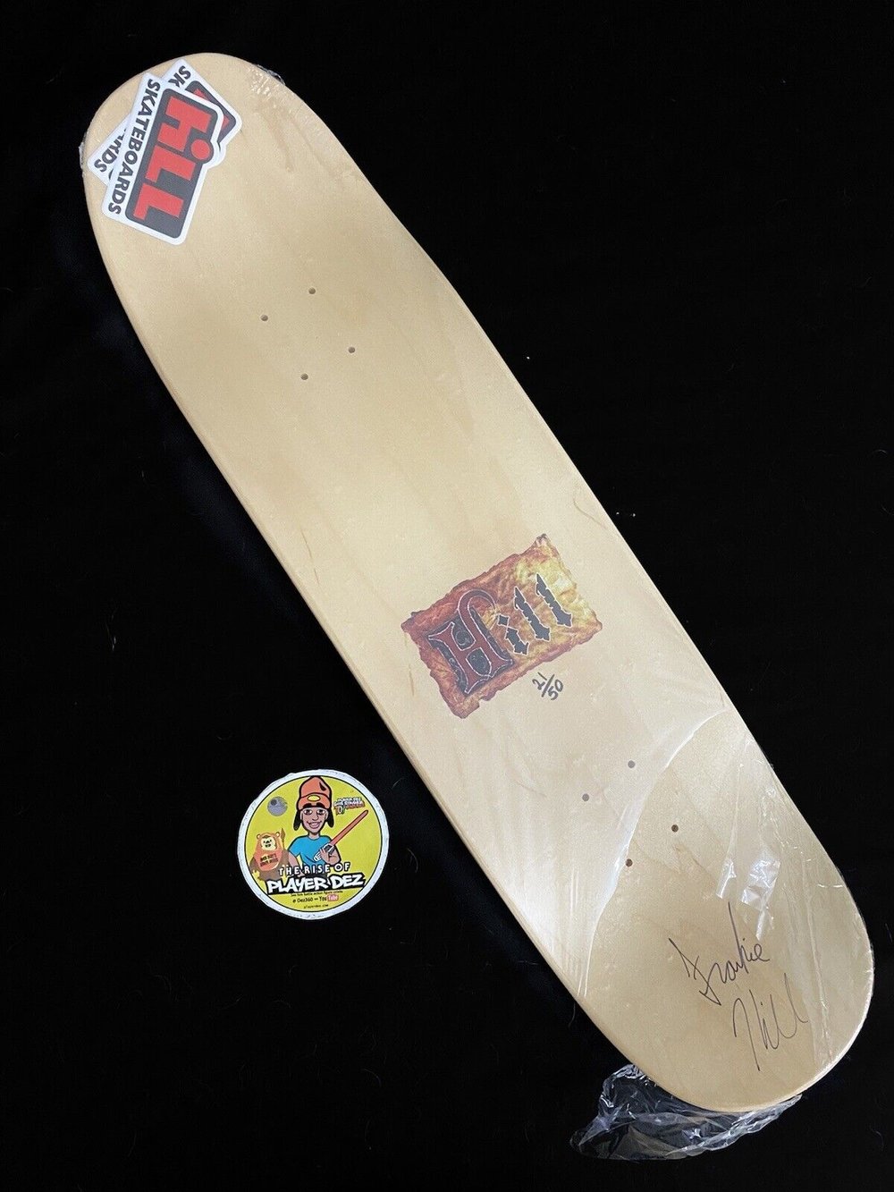 Signed Frankie Hill Double Autographed Skateboard Deck Hook Peter Pan Limited Edition
