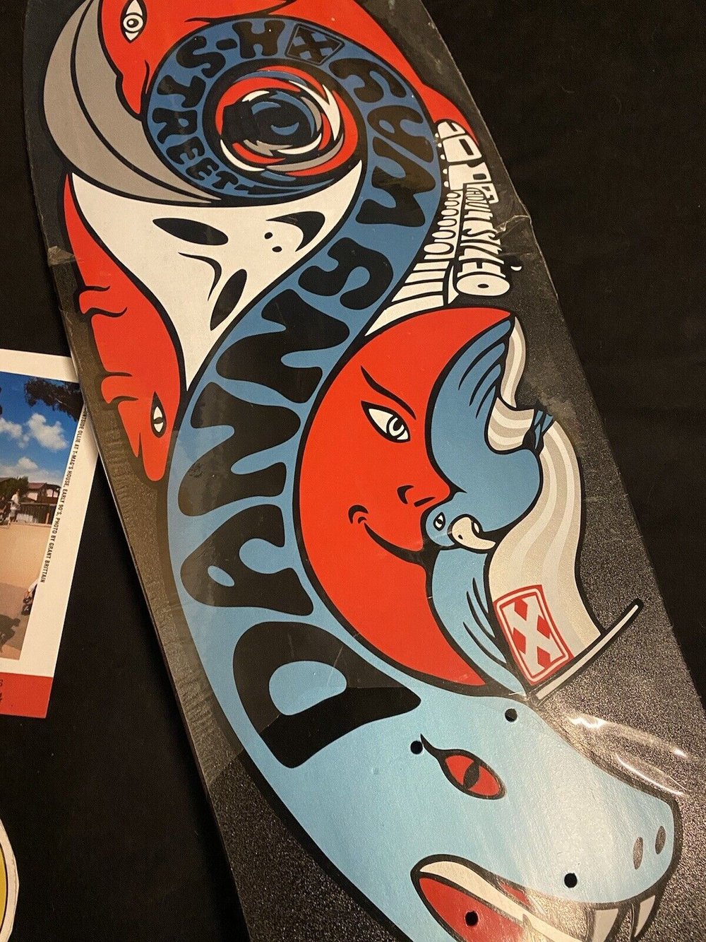 Signed Danny Way Limited Edition Autographed Skateboard Deck H Street Blackhole Shaped Black Pearl
