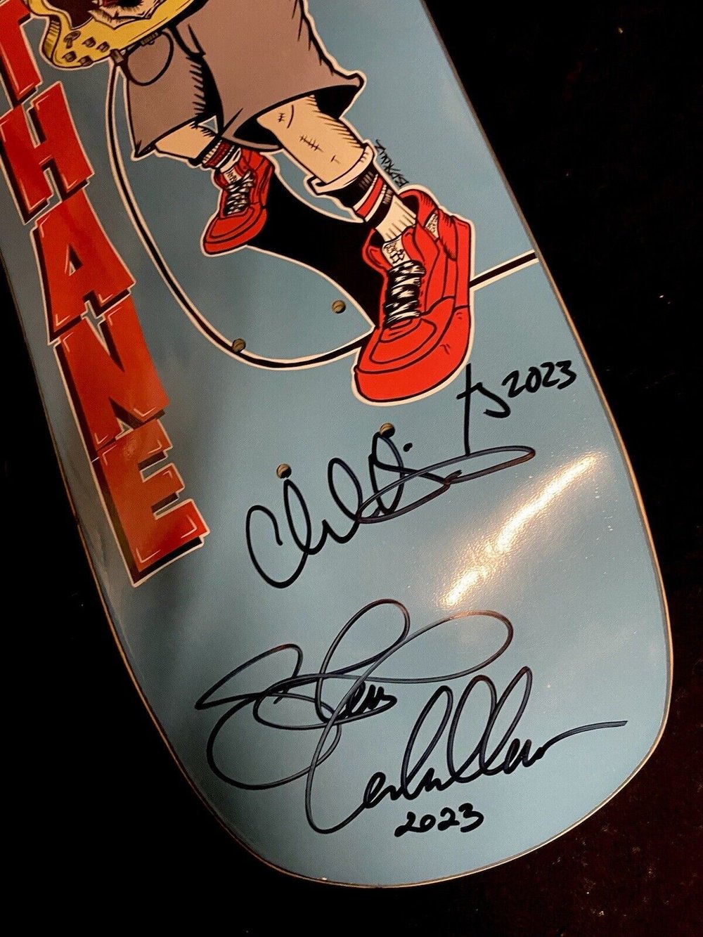 Signed Steve Caballero Urethane Rockband Autographed Skateboard Deck