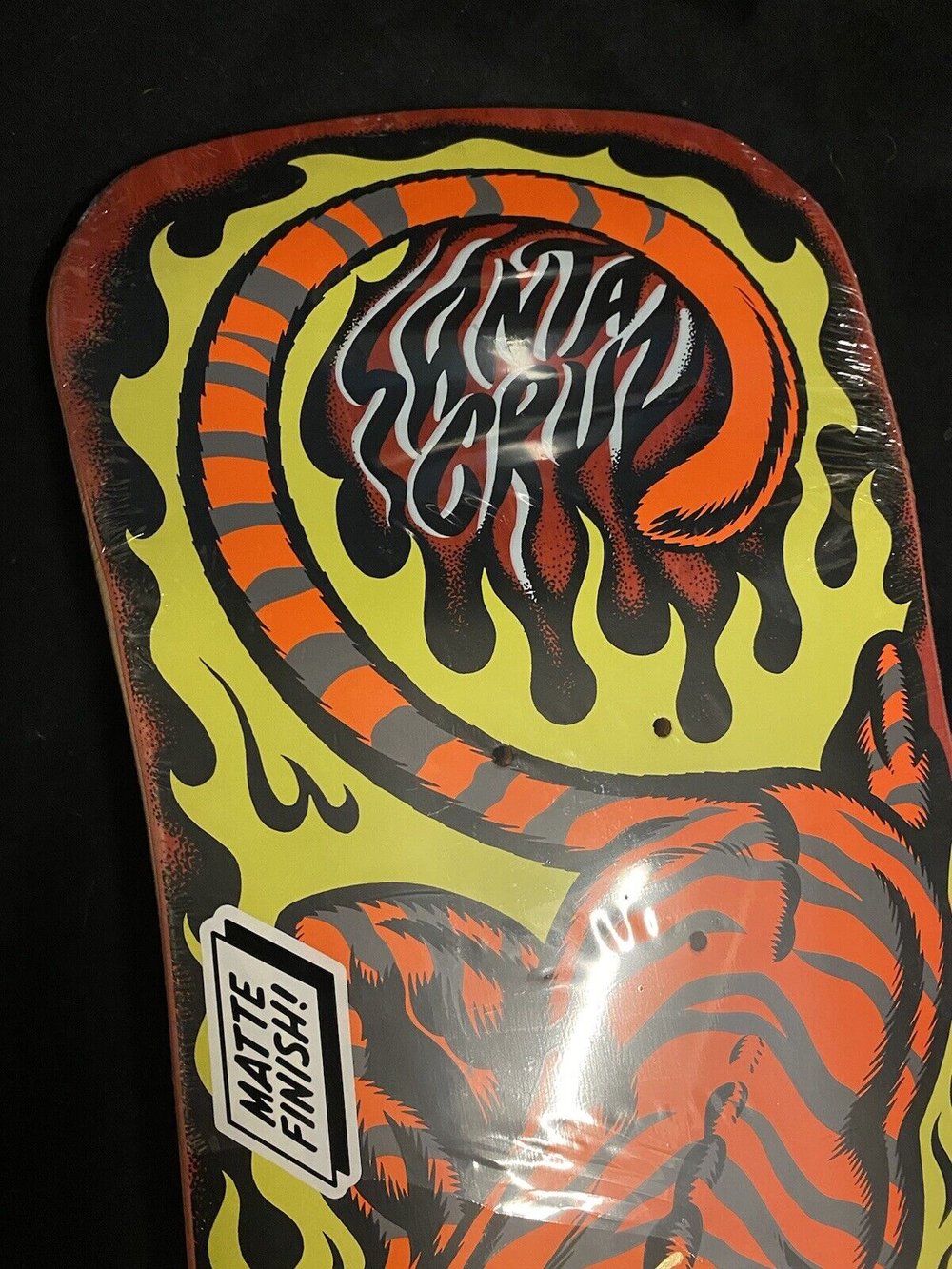 Signed Steve Alba SALBA Autographed Skateboard Deck Santa Cruz Red Tiger