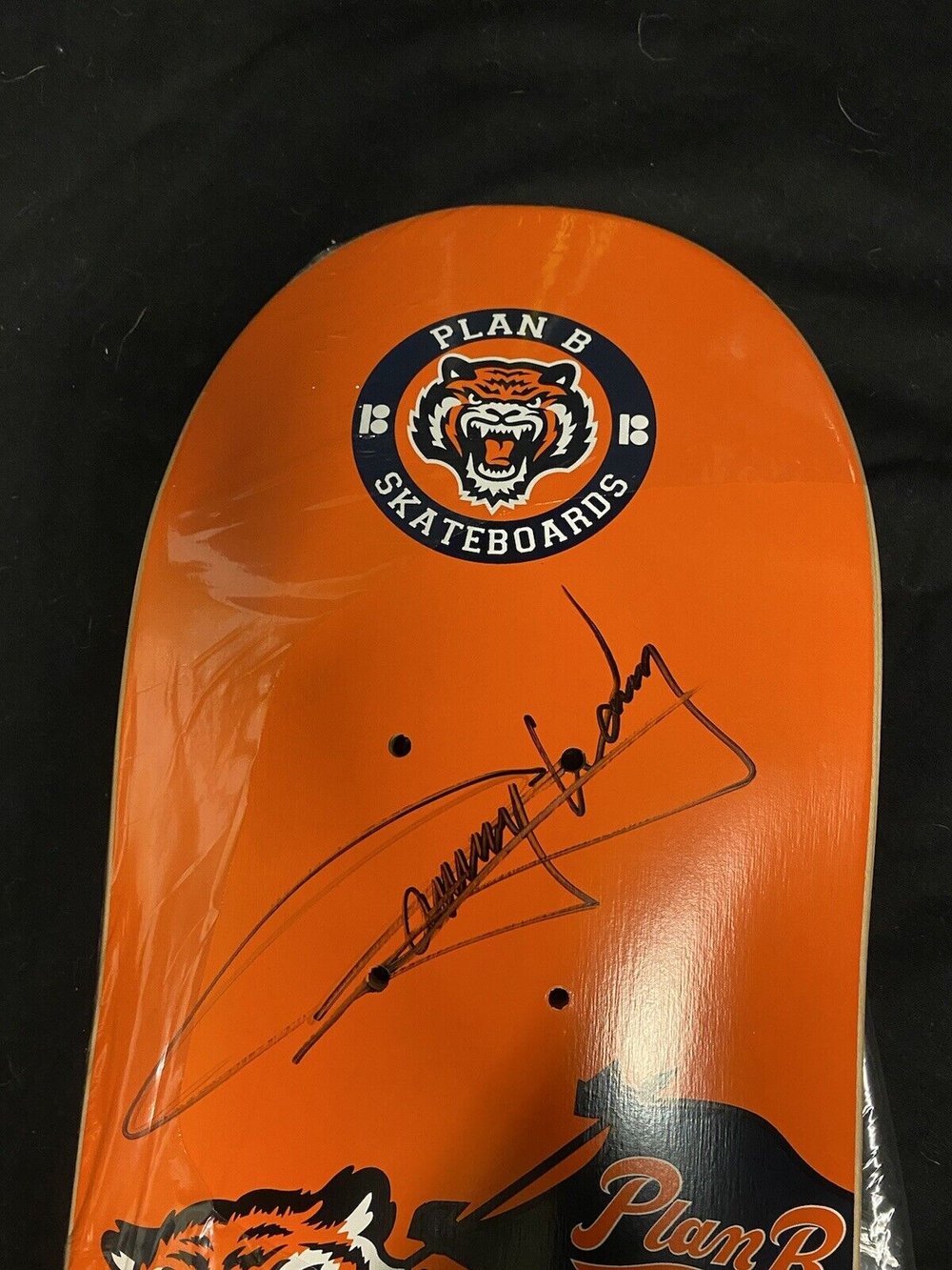 Signed Danny Way Plan B Autographed Skateboard Deck Bengal Tiger Mascot