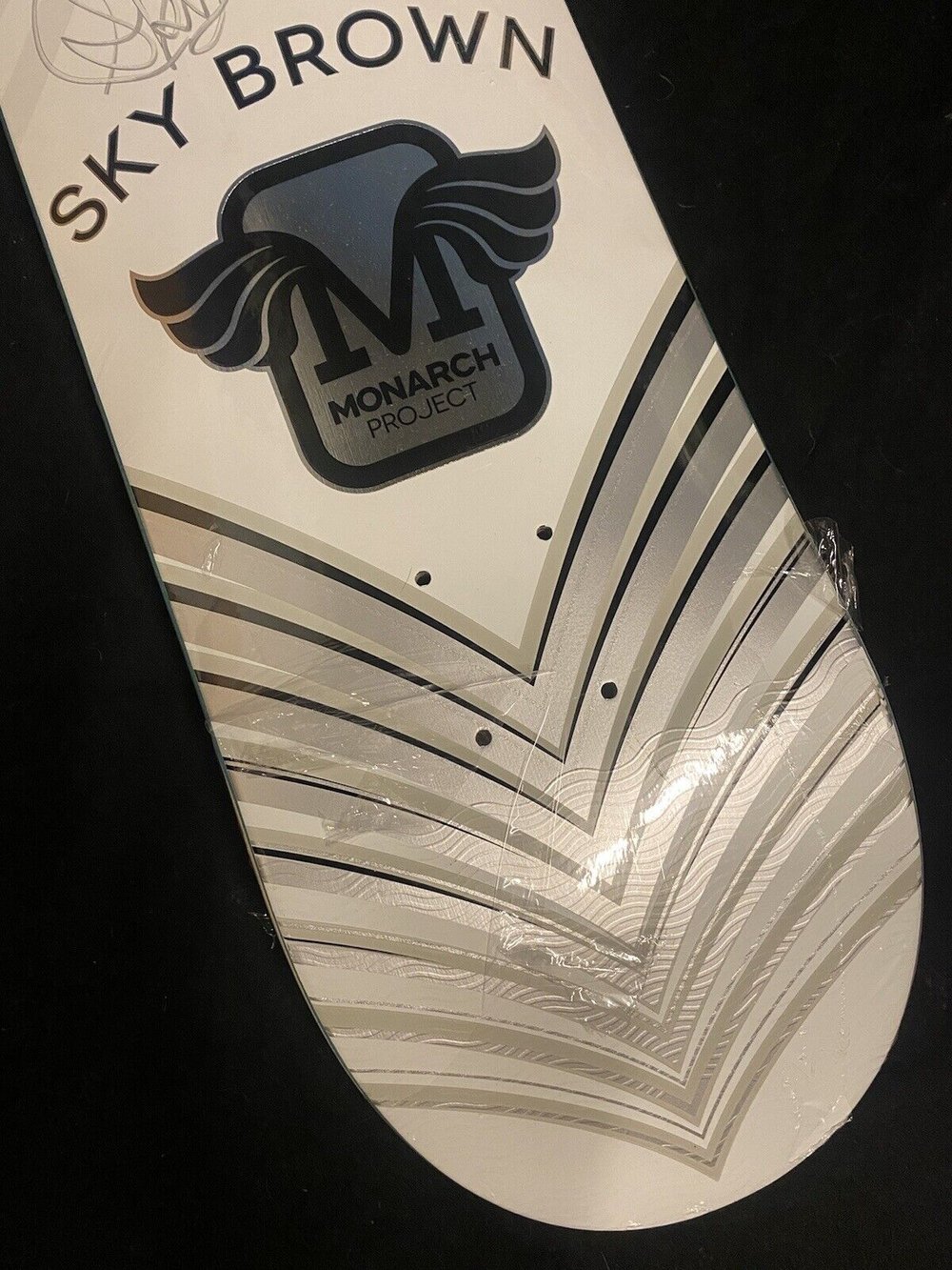 Signed Sky Brown Monarch Project Autographed Skateboard Deck Horus Silver