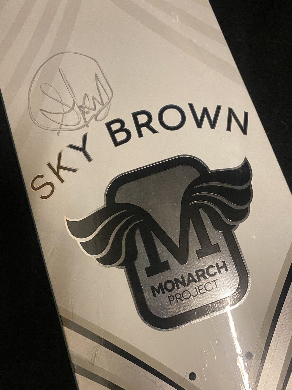 Signed Sky Brown Monarch Project Autographed Skateboard Deck Horus Silver