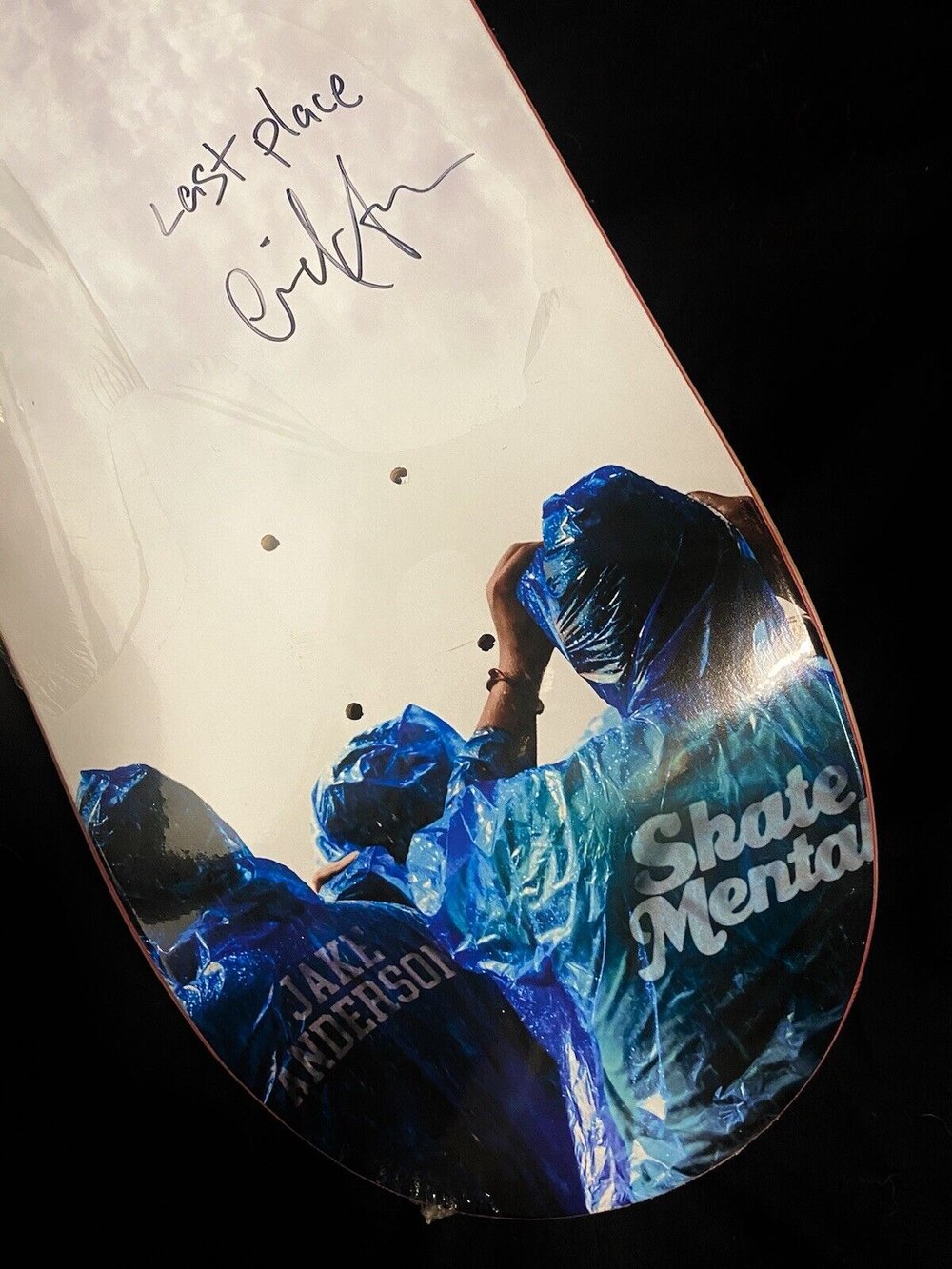 Signed Eric Koston Skate Mental Autographed Skateboard Deck Last Place Top Graphic