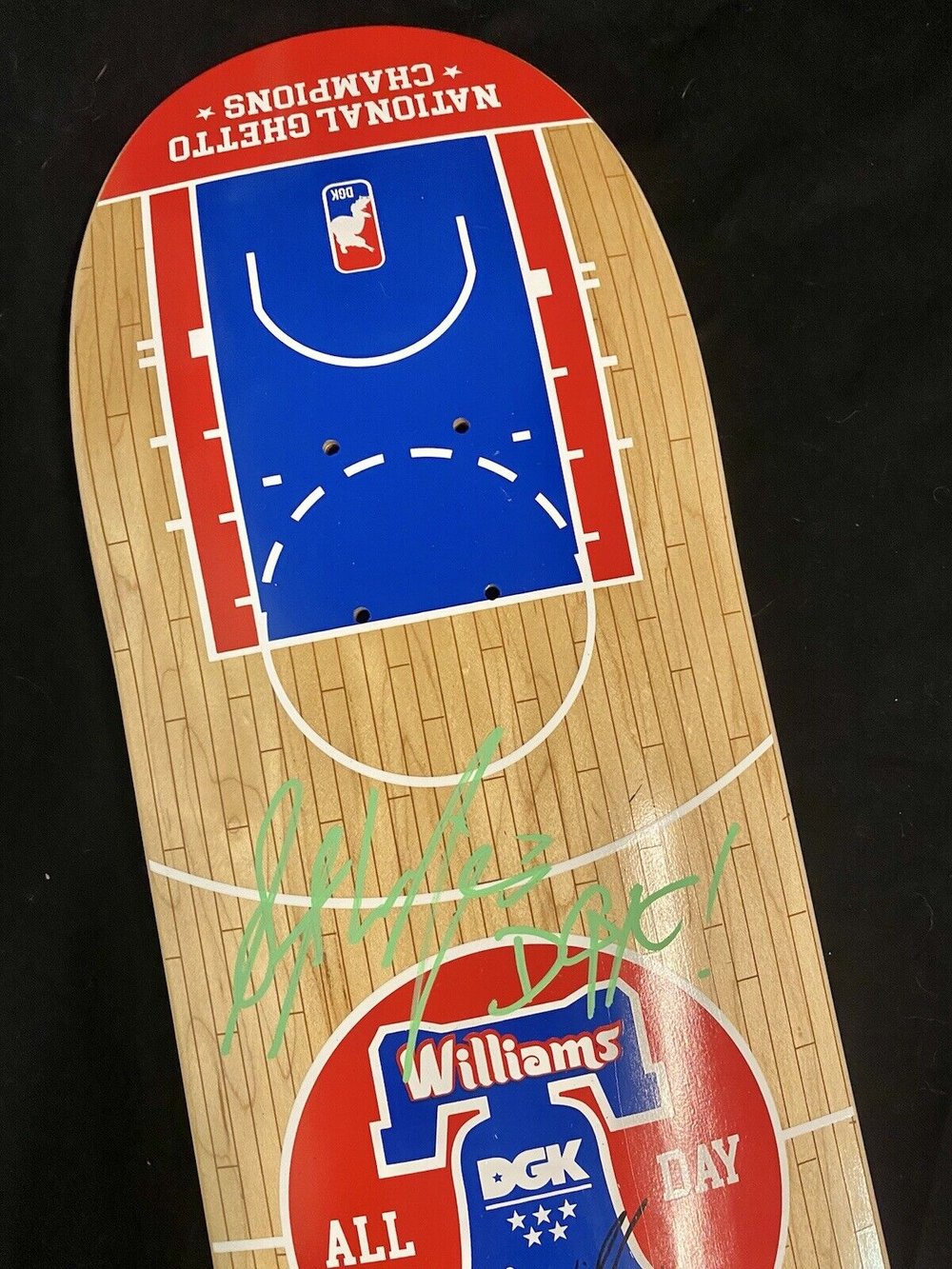 Signed Stevie Williams DGK Autographed Skateboard Deck Hoop Dreams