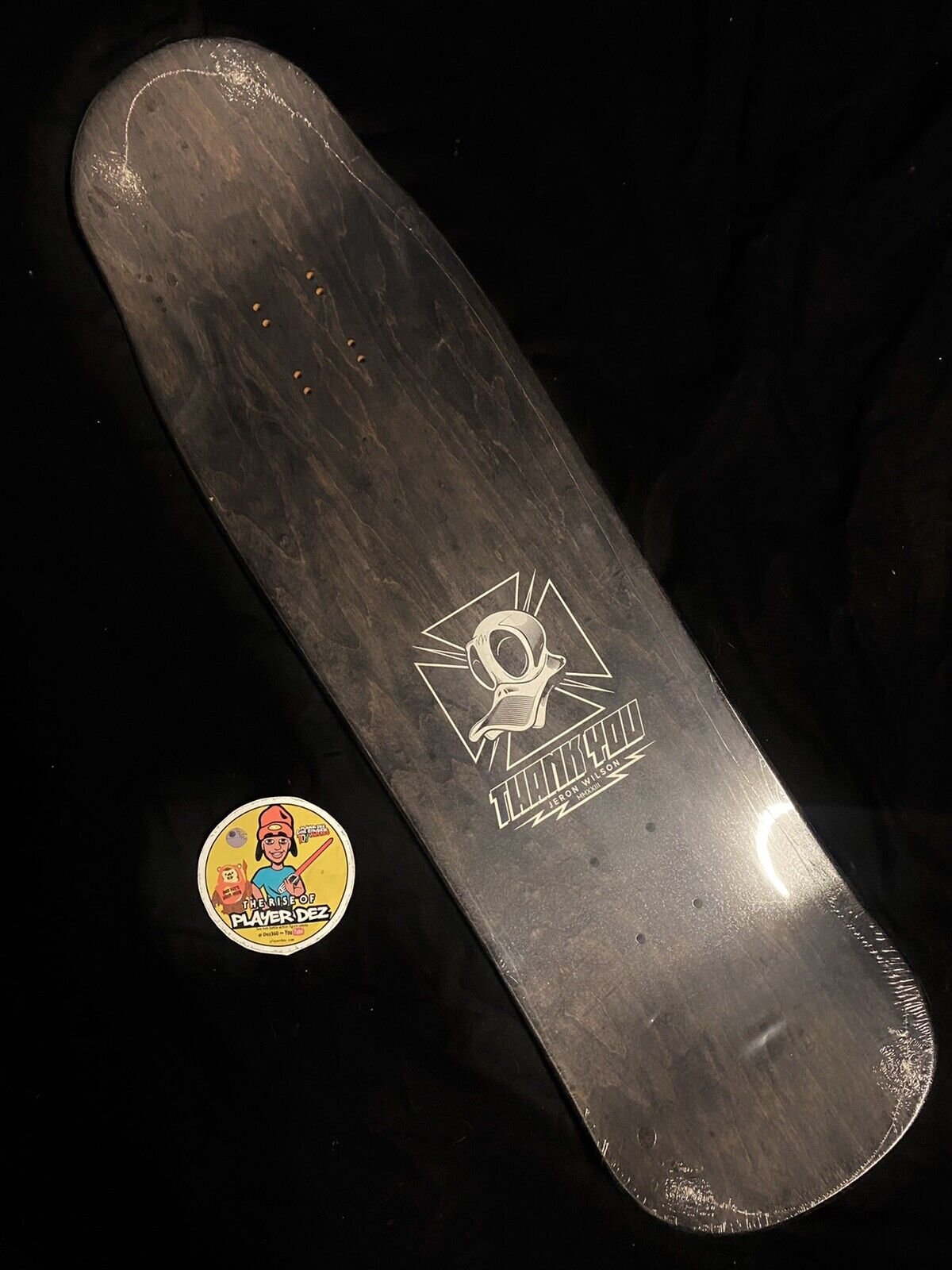 Signed Jeron Wilson Thank You Autographed Skateboard Deck Tony Hawk Parody